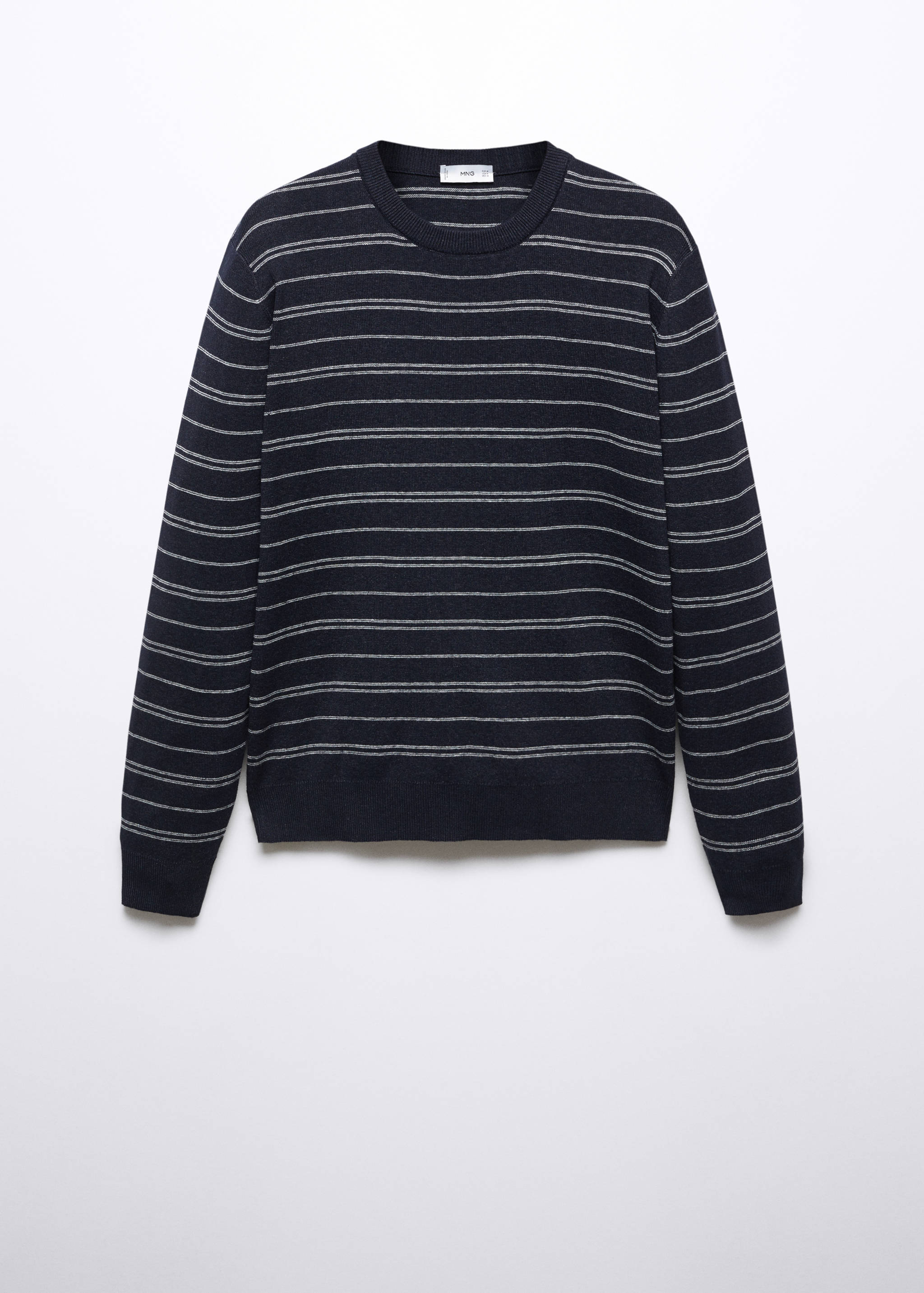Striped fine-knit sweater - Article without model