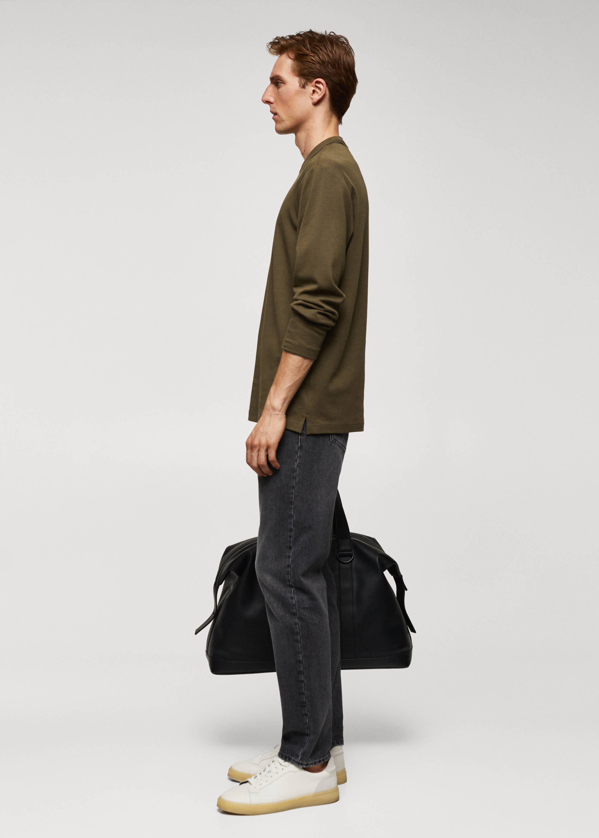 100% cotton long-sleeved t-shirt - Details of the article 2