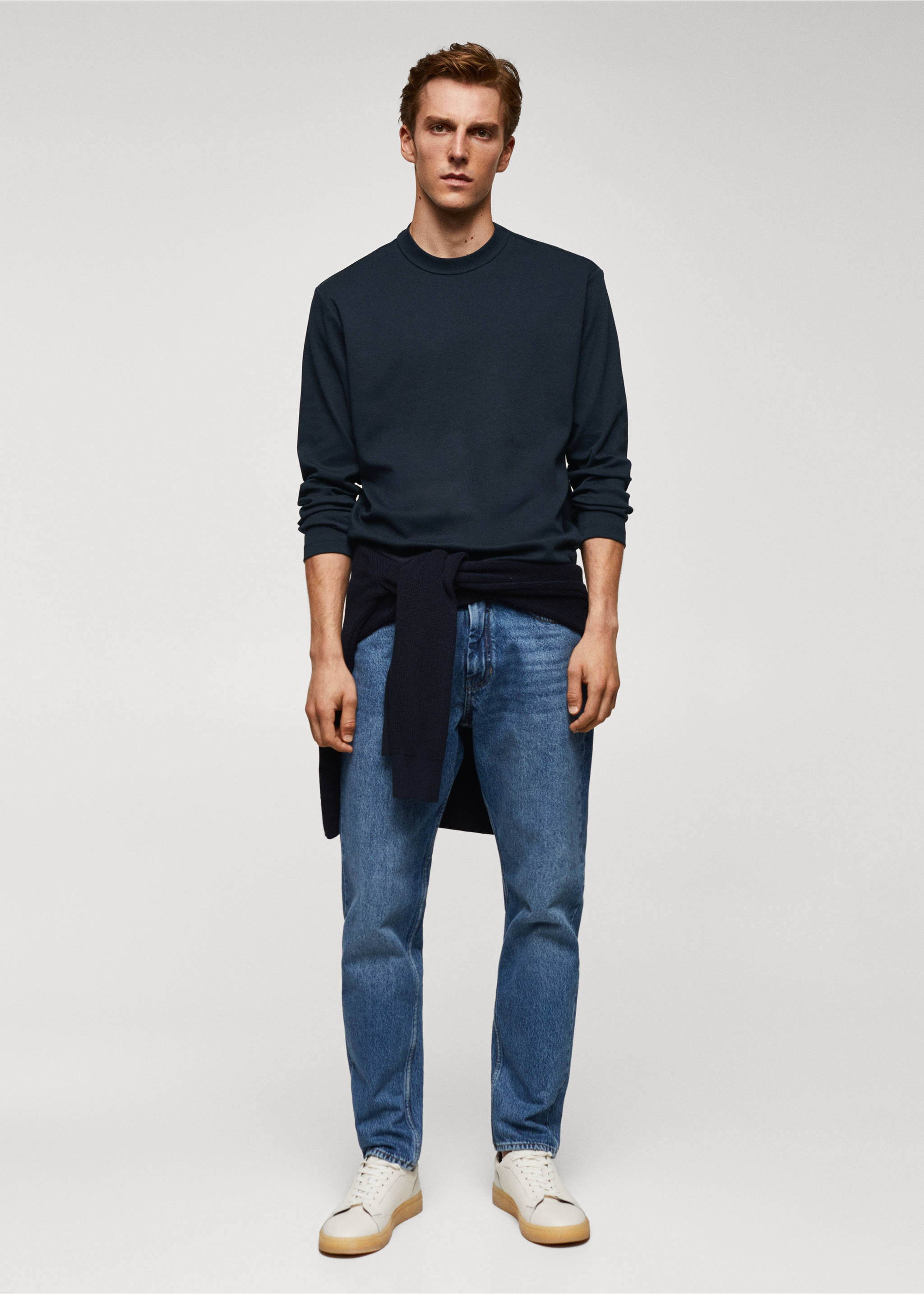 100% cotton long-sleeved t-shirt - General plane, Navy. Ref: 57024407-00.