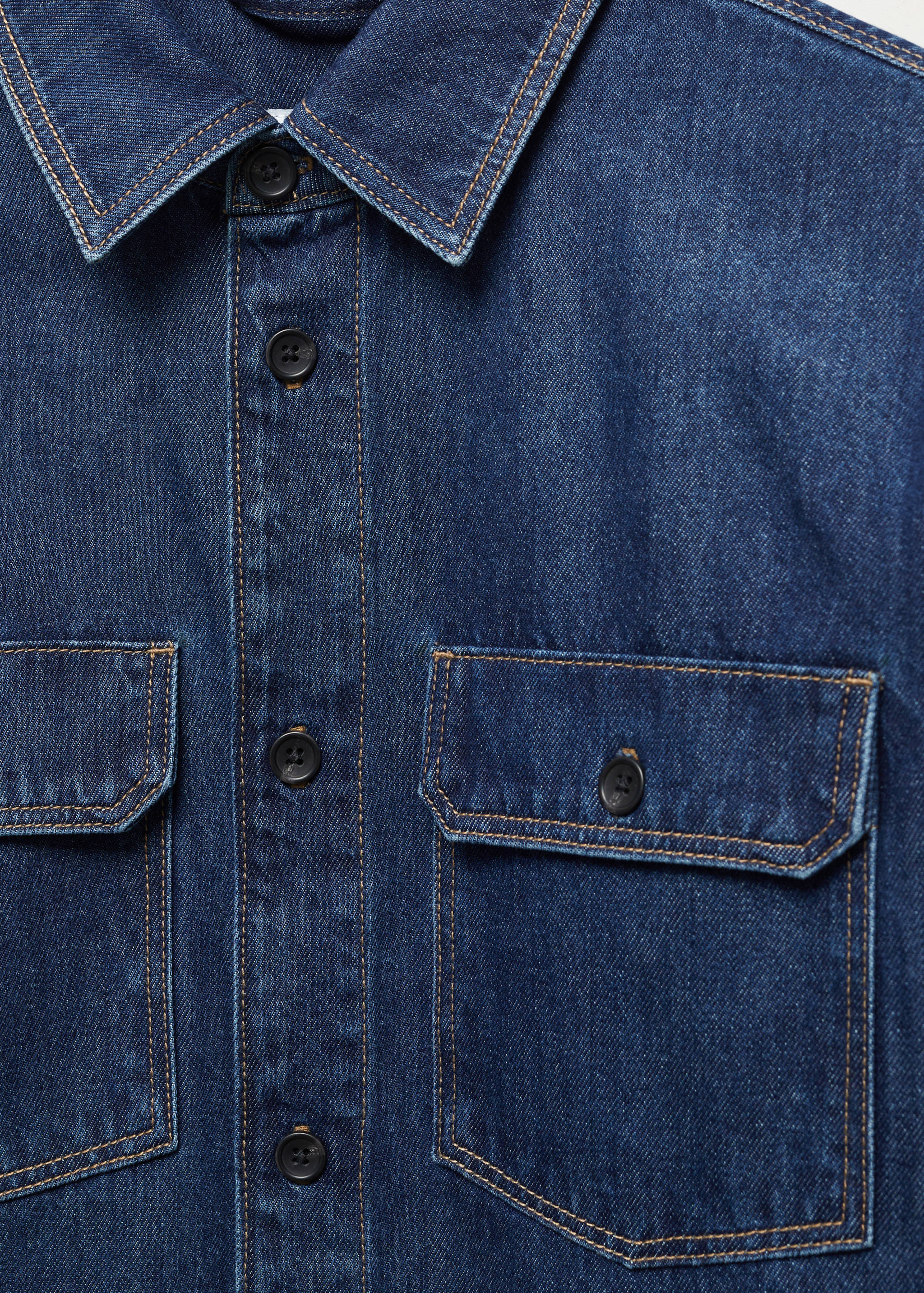 Surchemise en jean coton poches - Détail de l'article 8
