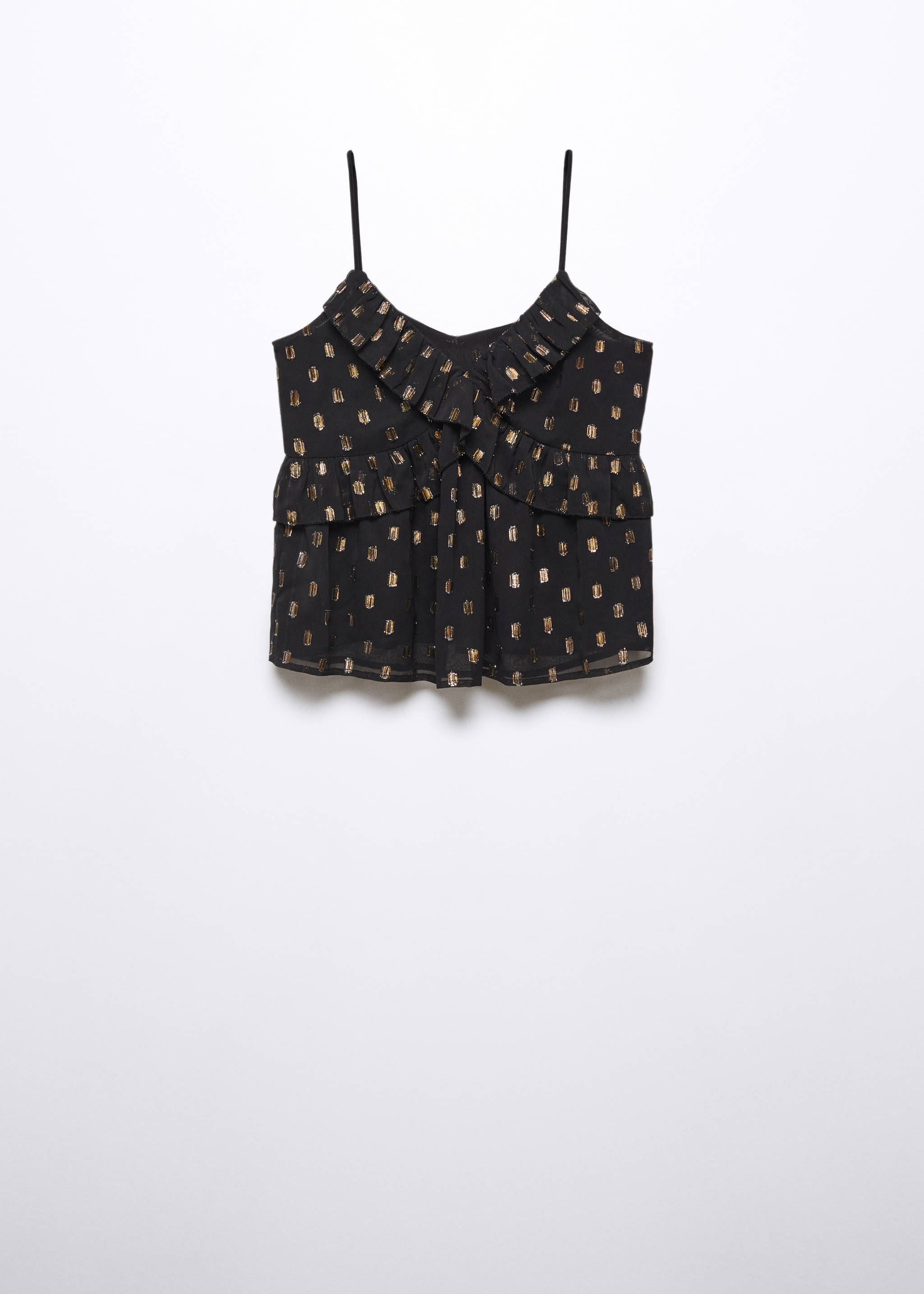 Lurex ruffled top - Article without model