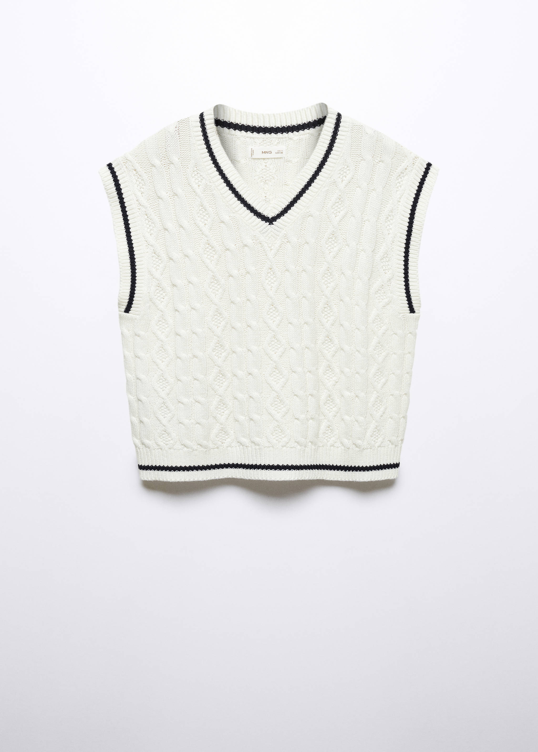Knitted cotton gilet - Article without model