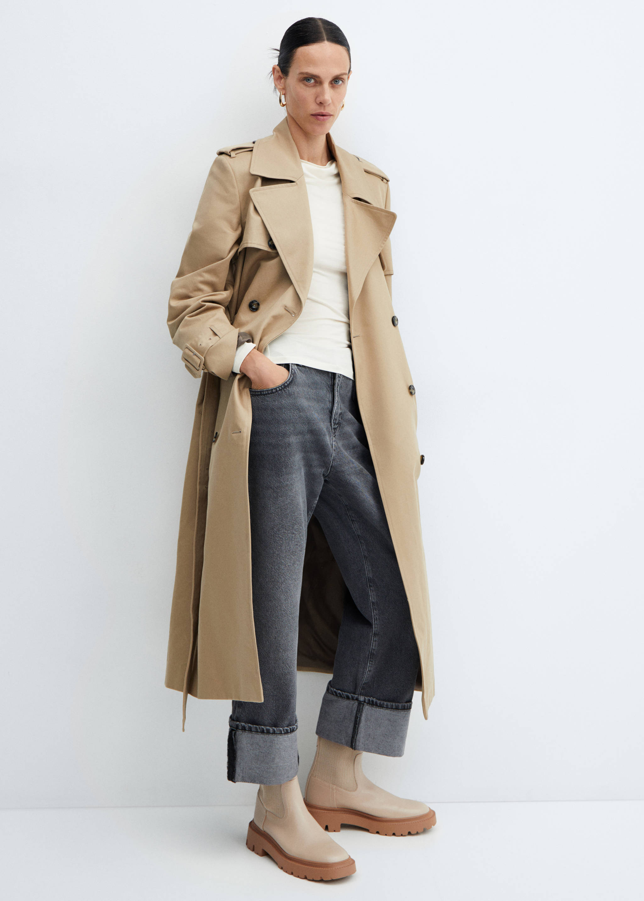 Platform track-sole ankle boots - General plane