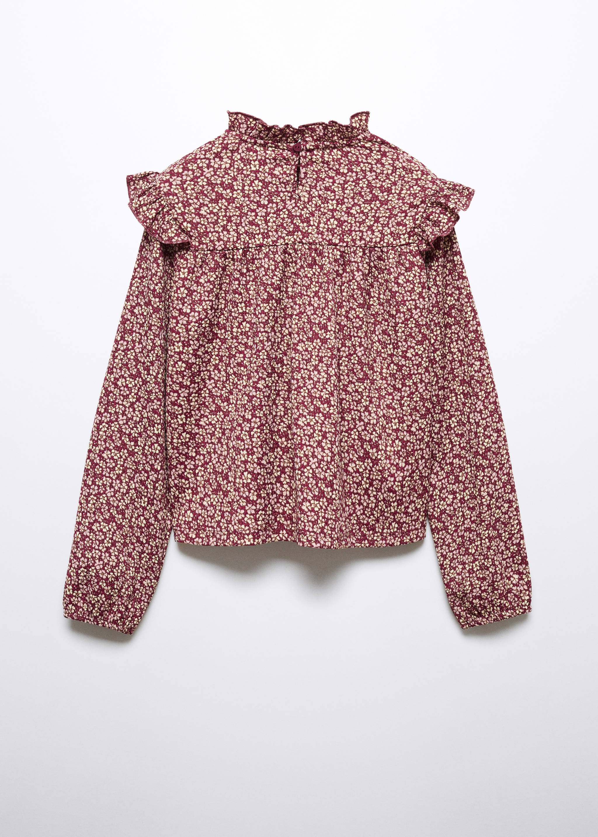 Floral print ruffle t-shirt - Reverse of the article