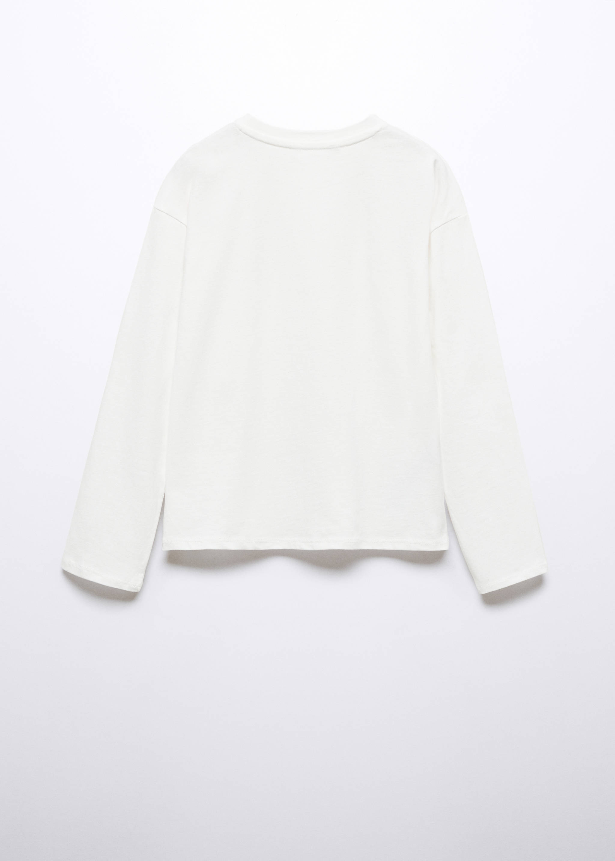 Long-sleeved t-shirt with message - Reverse of the article