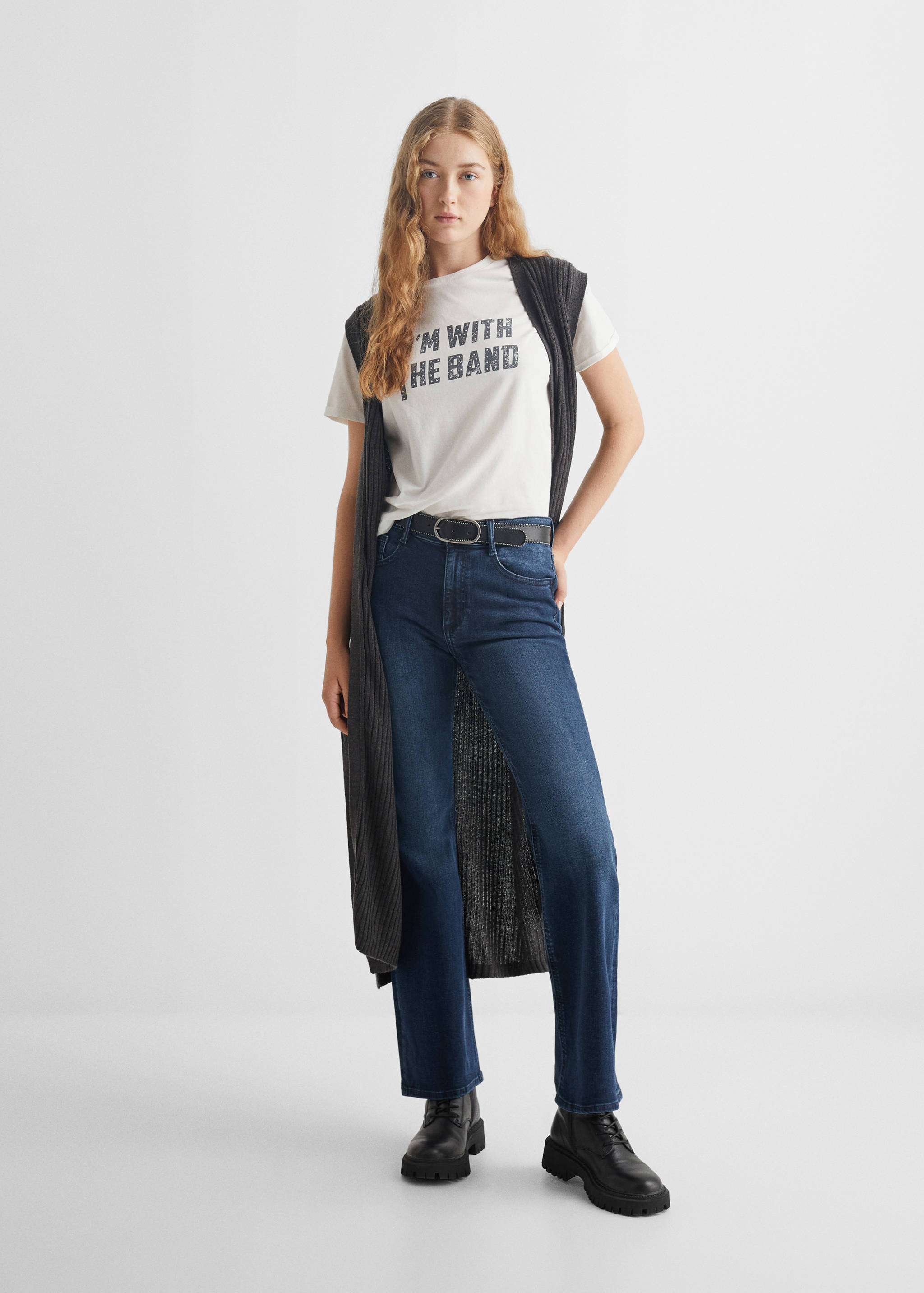 Printed message T-shirt - General plane