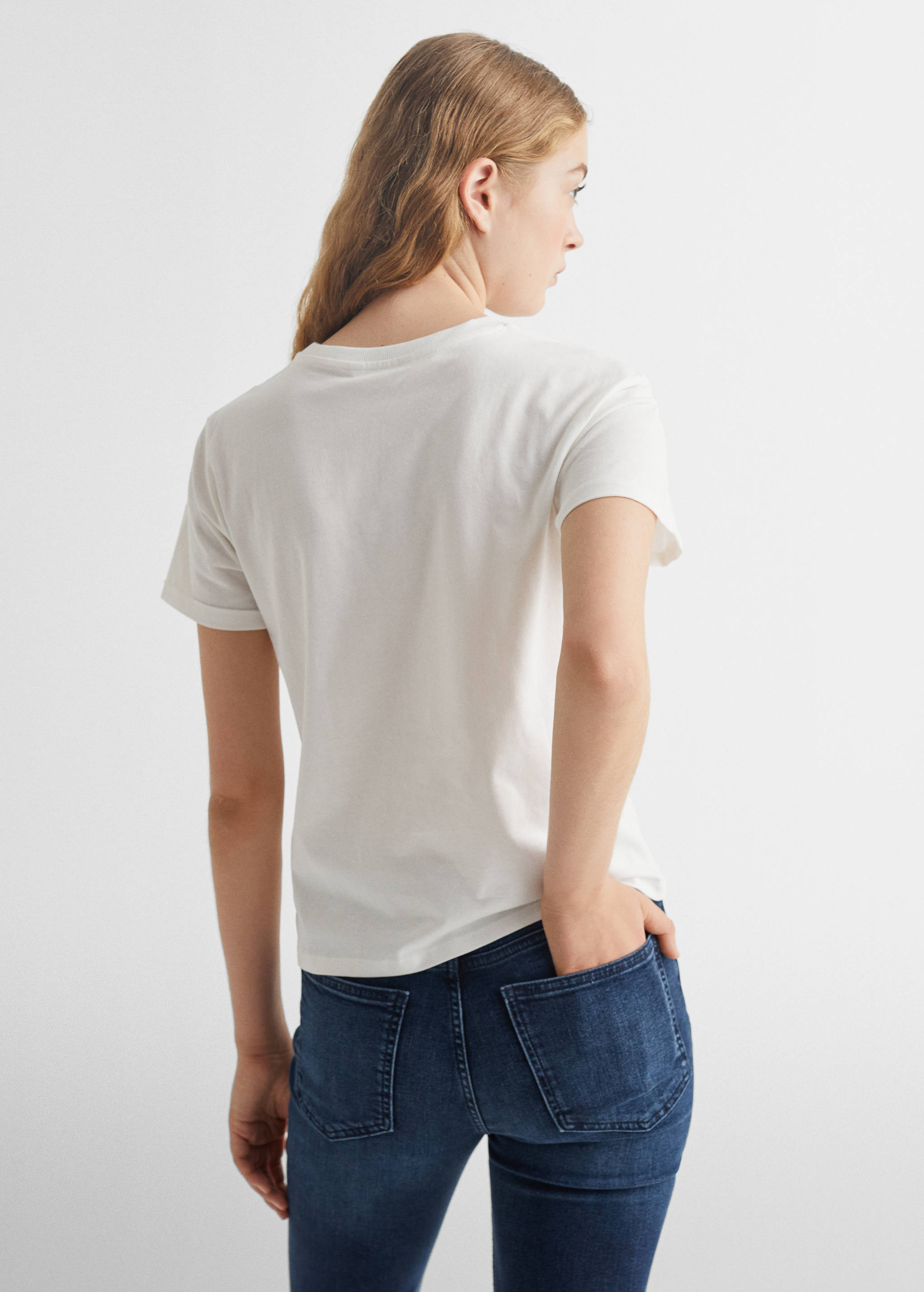 Printed message T-shirt - Reverse of the article