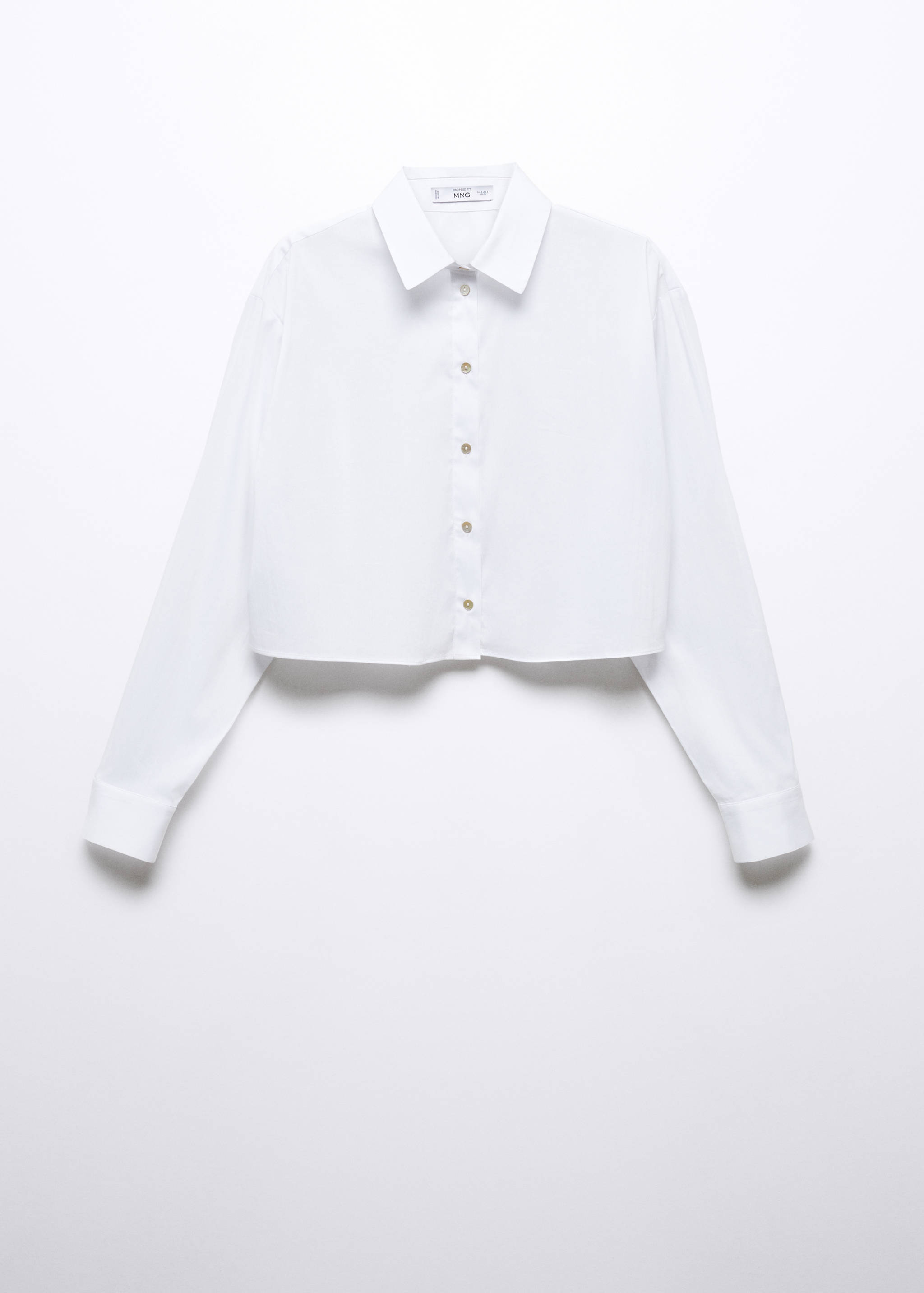 Camicia cotone crop - Articolo senza modello