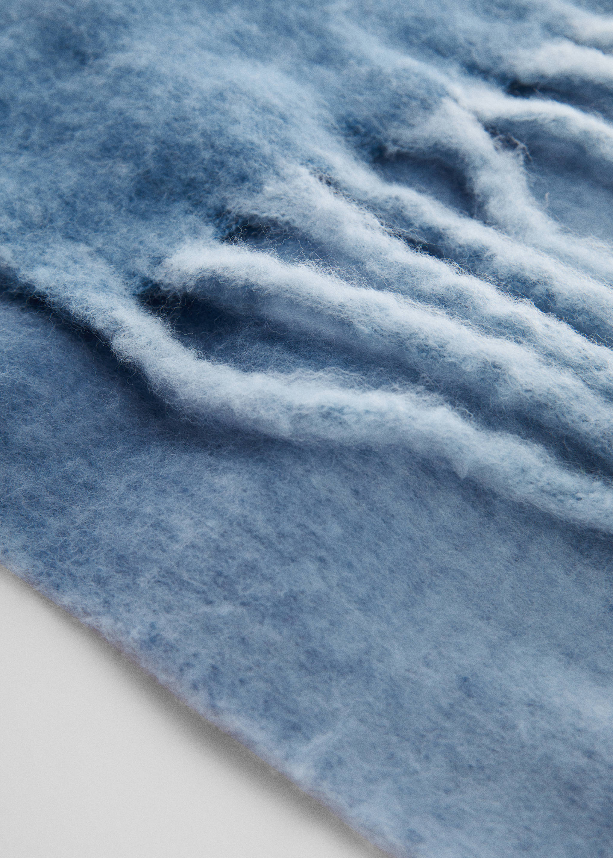 Fringes knit scarf - Medium plane