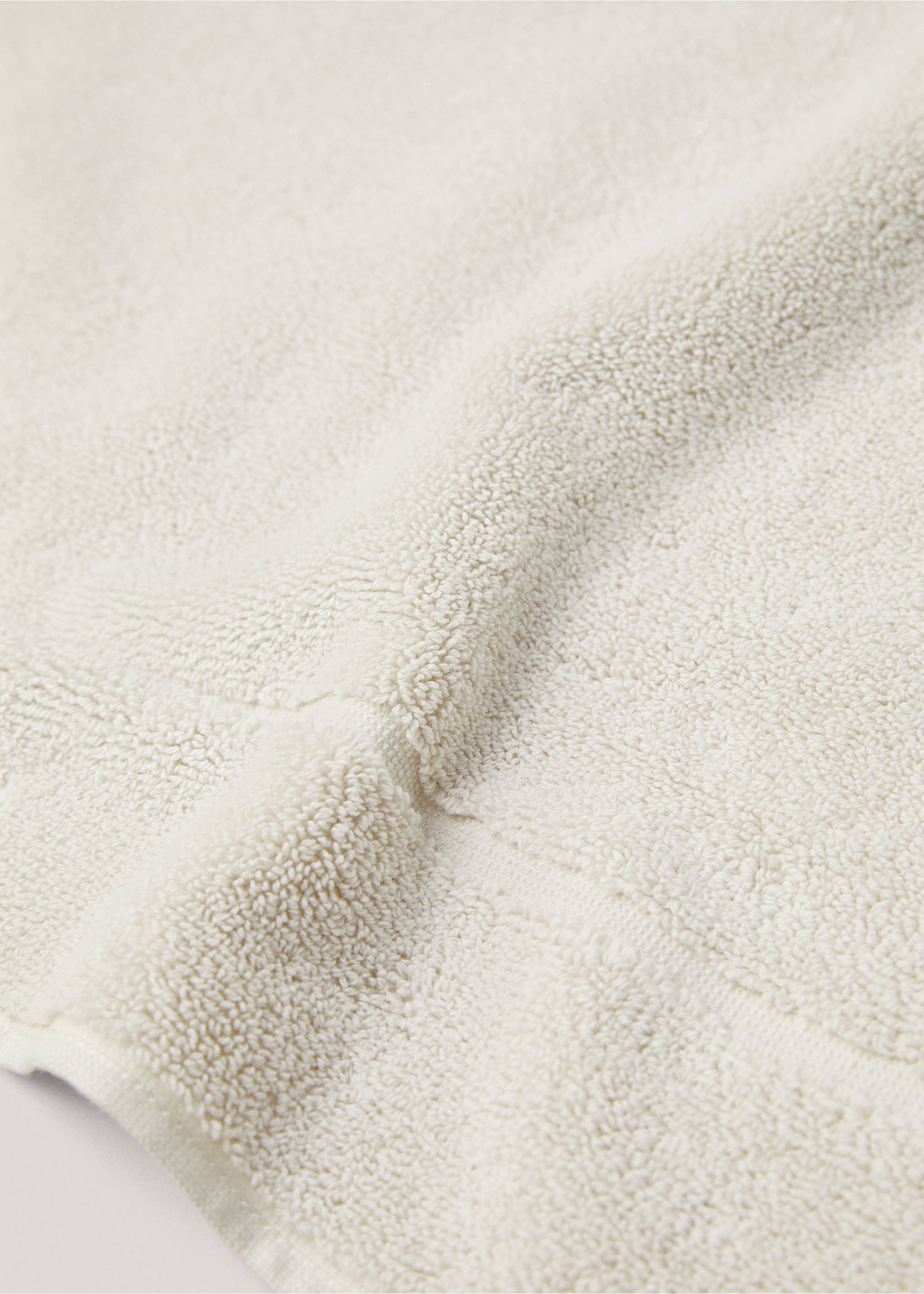 Badteppich aus 100 % Baumwolle - Detail des Artikels 1, Beige. Ref: 57024786-00.