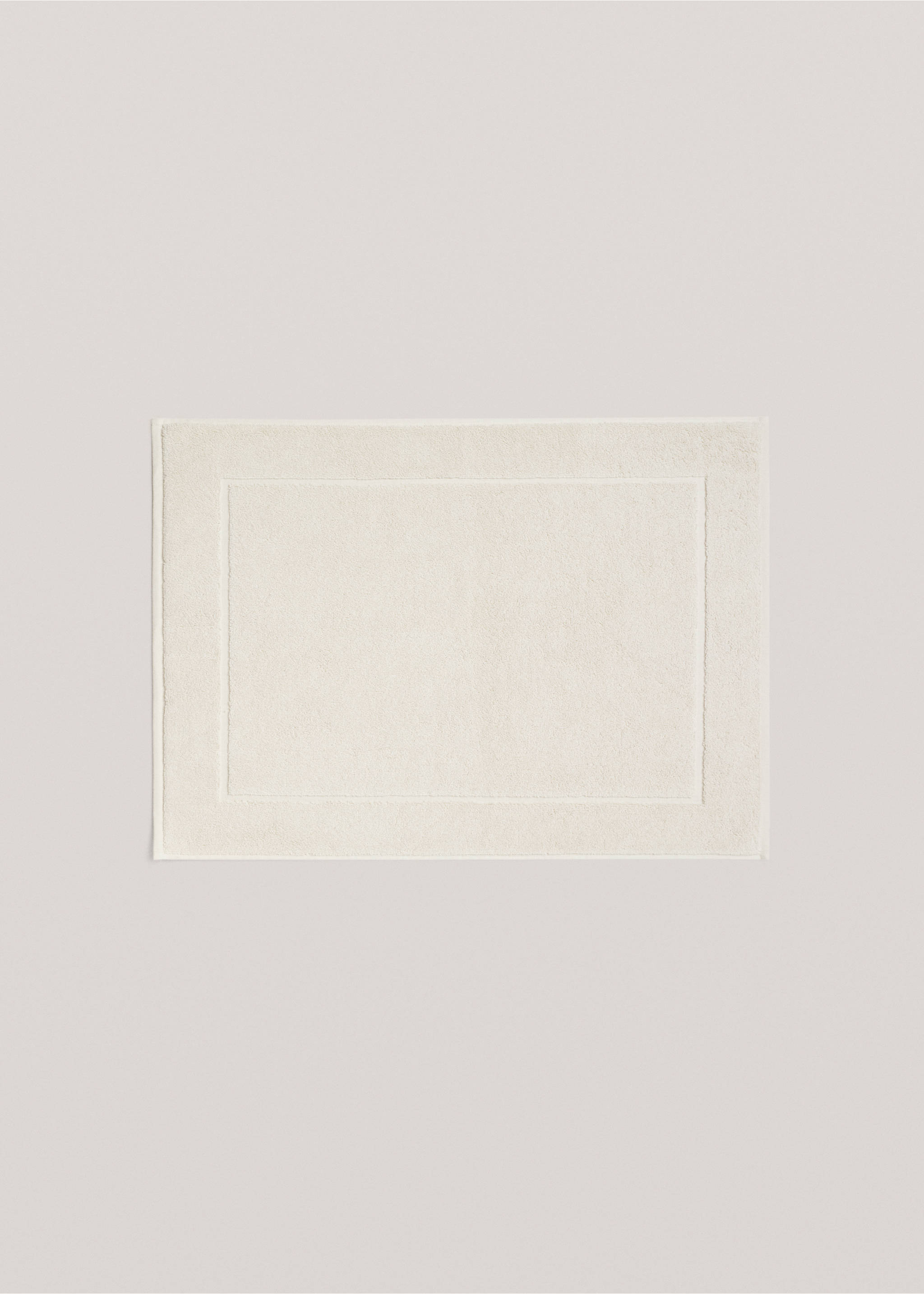 Badteppich aus 100 % Baumwolle - Artikel ohne Model, Beige. Ref: 57024786-00.