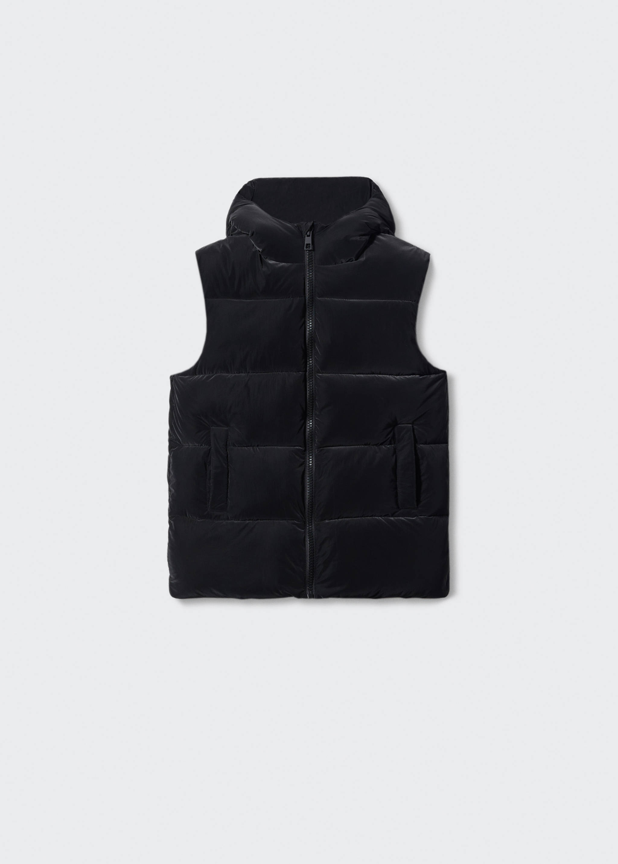 Quilted gilet with hood - Article without model
