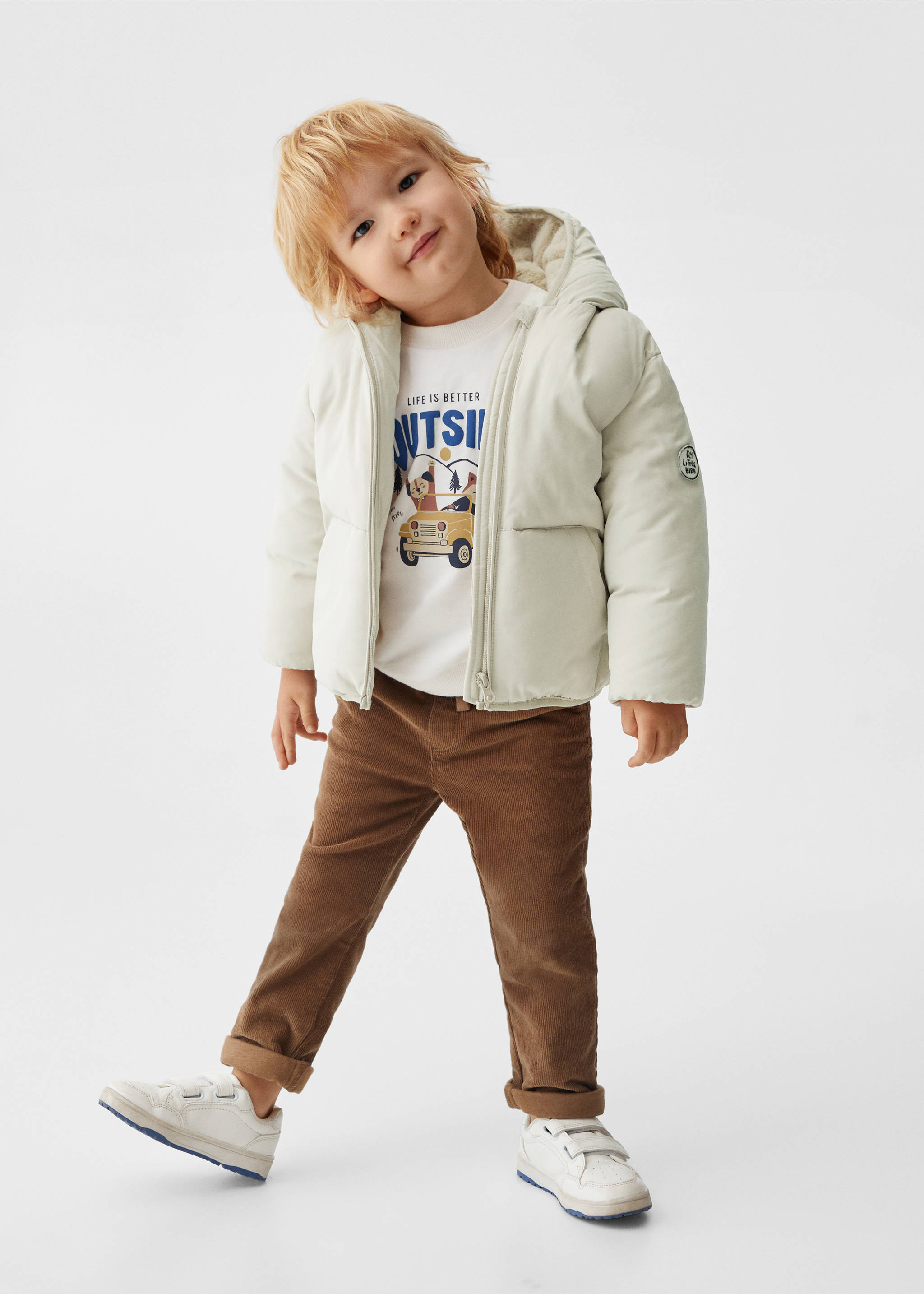 Cotton quilted jacket - General plane, Vanilla. Ref: 57025136-00.