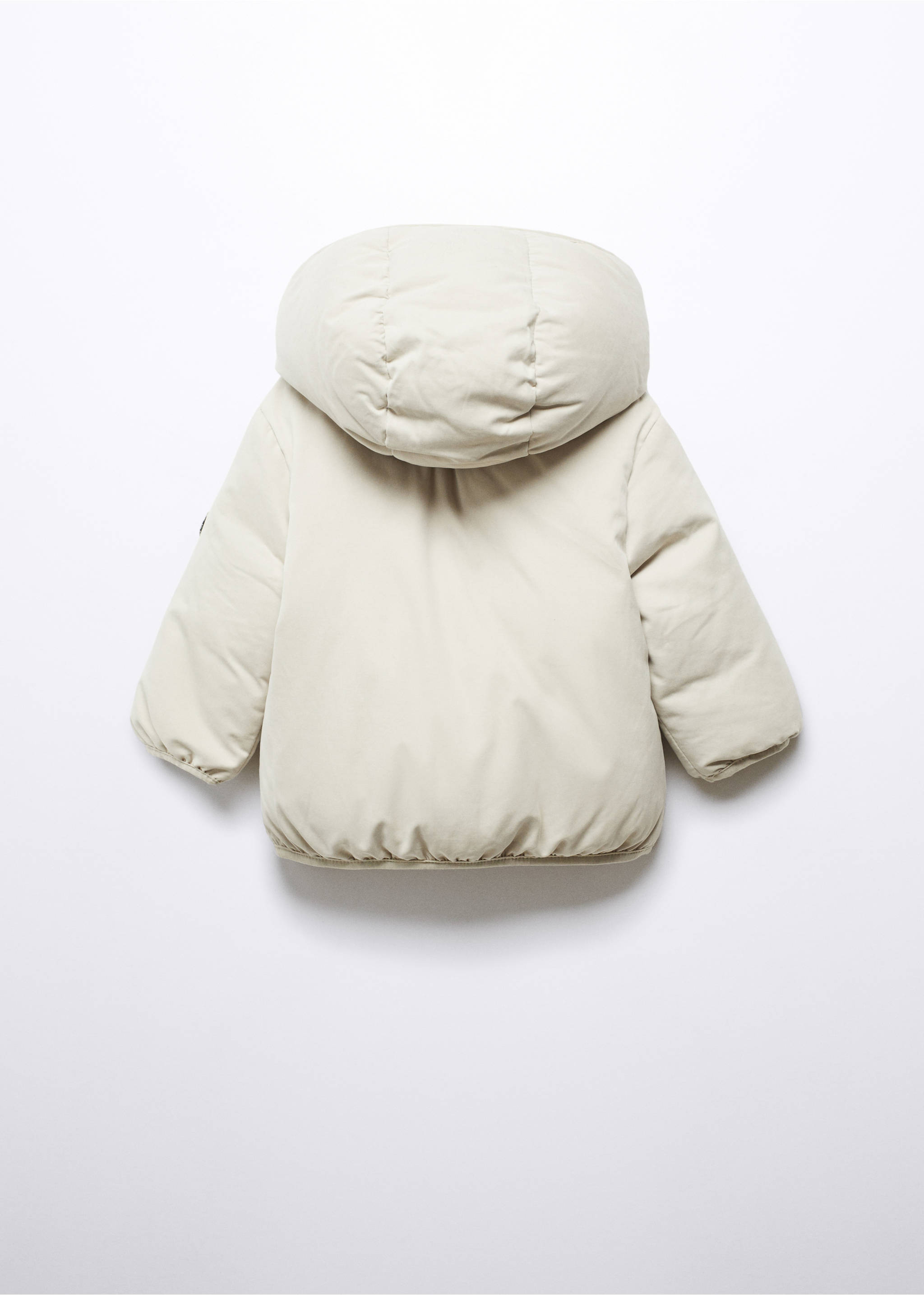 Cotton quilted jacket - Reverse of the article, Vanilla. Ref: 57025136-00.