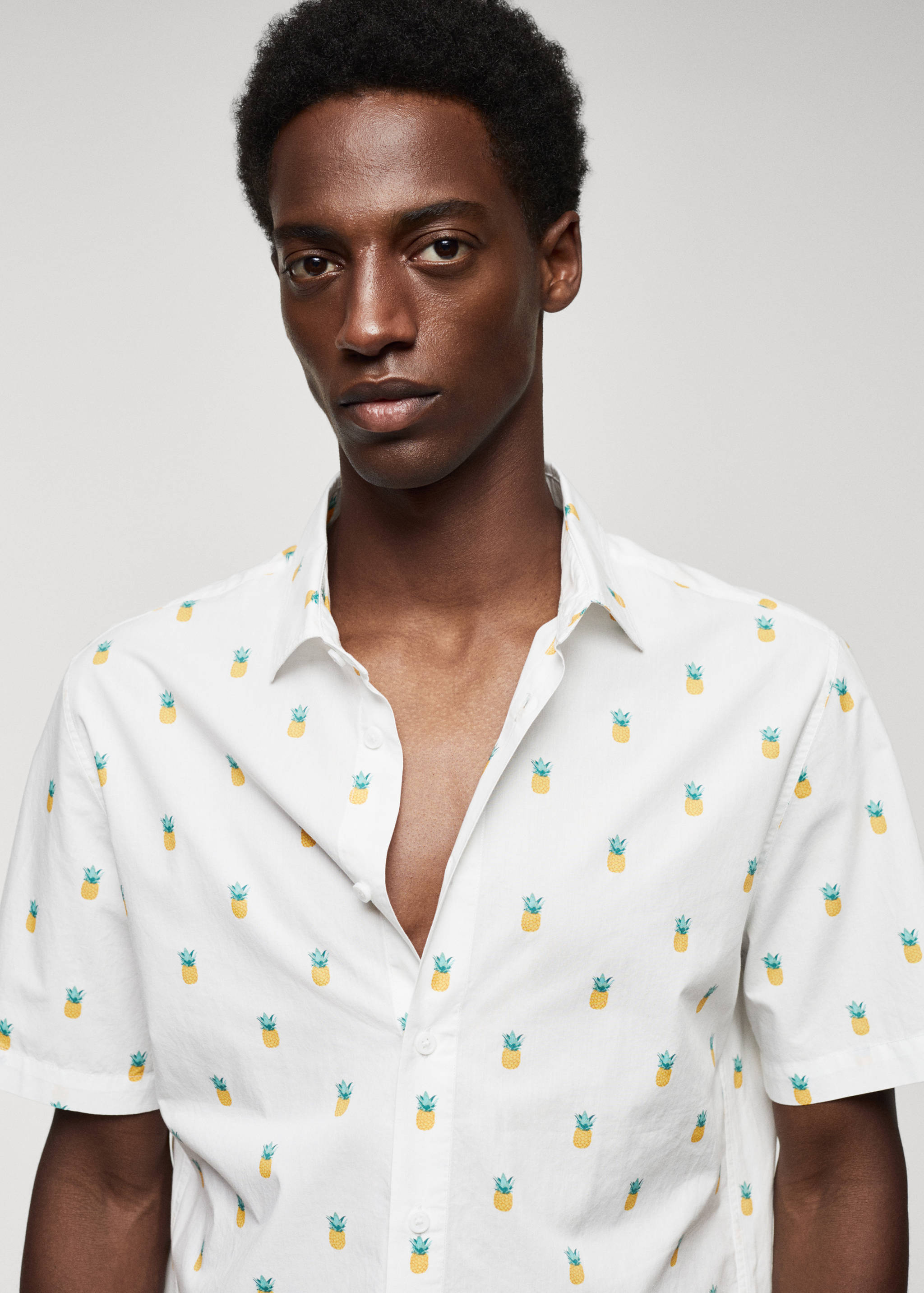 Chemise 100 % coton en imprimé ananas - Détail de l'article 1
