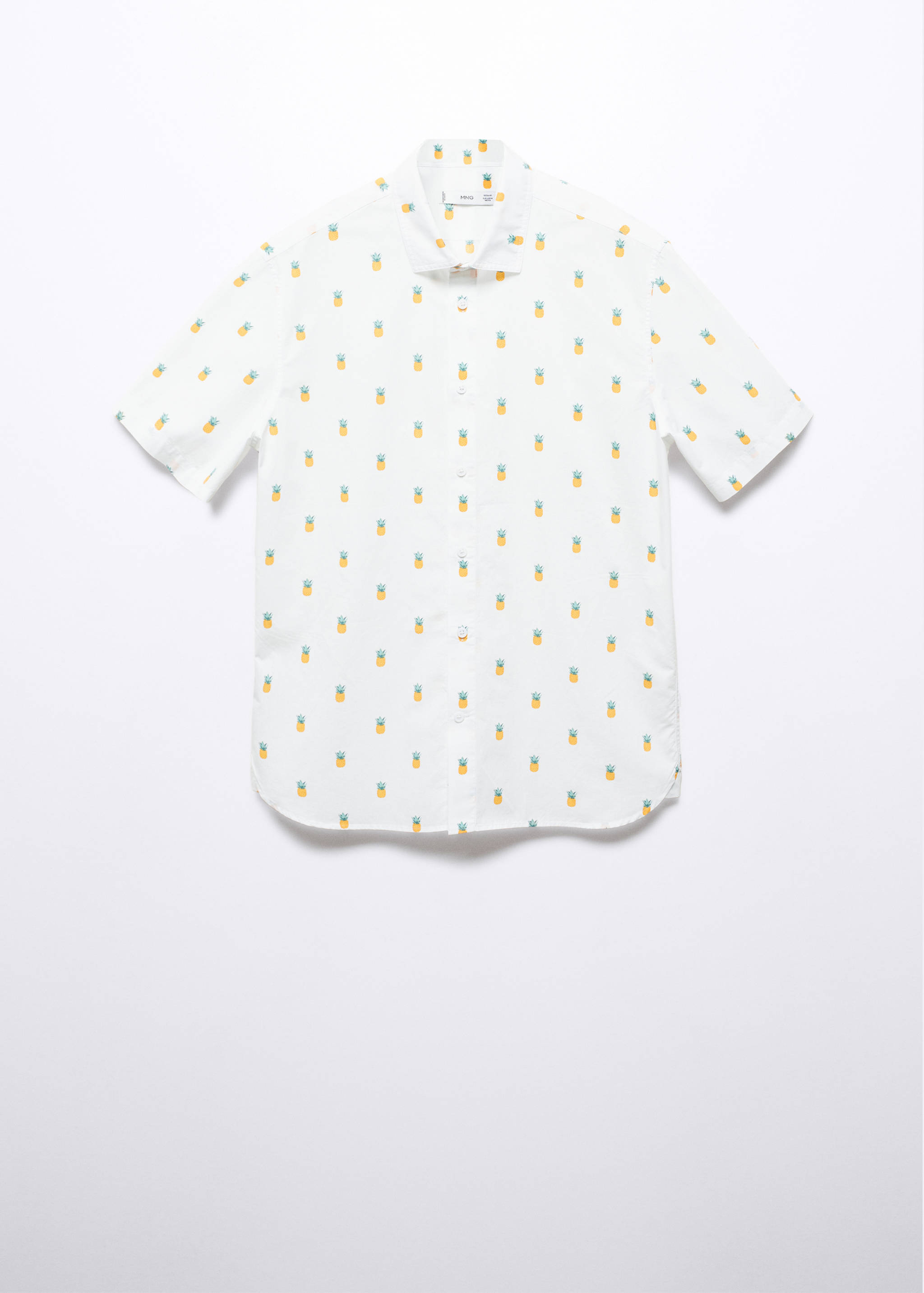 Chemise 100 % coton en imprimé ananas - Article sans modèle