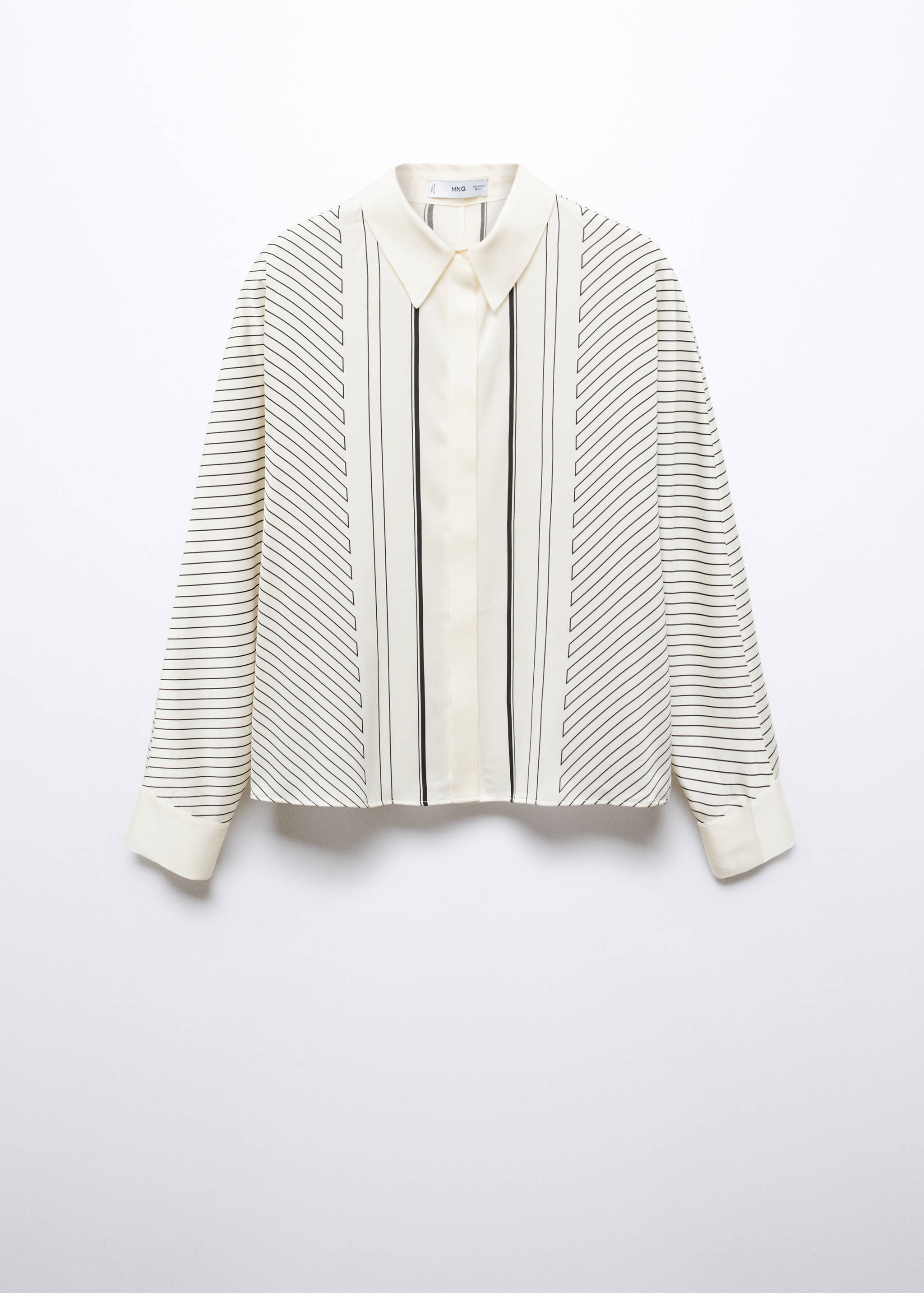 Satin striped shirt - Article without model