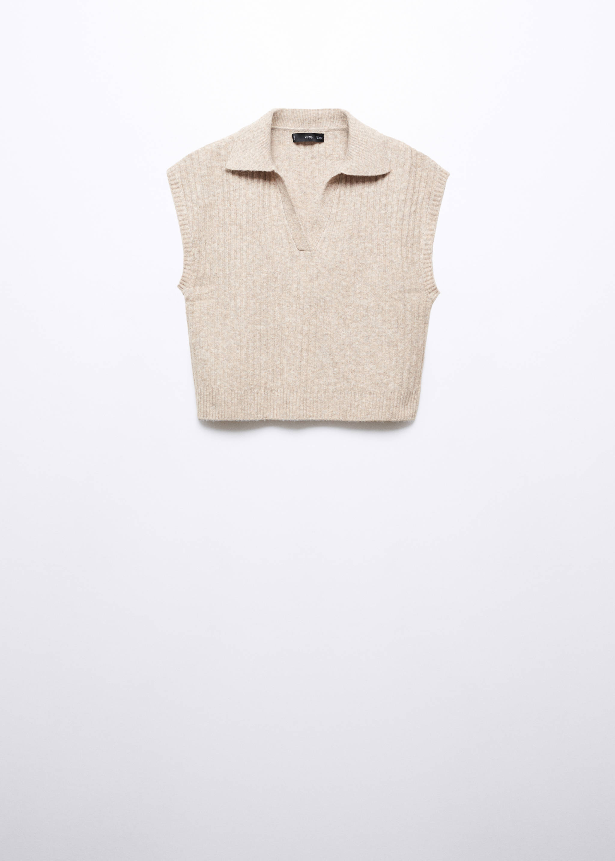 Gilet maille col polo - Article sans modèle