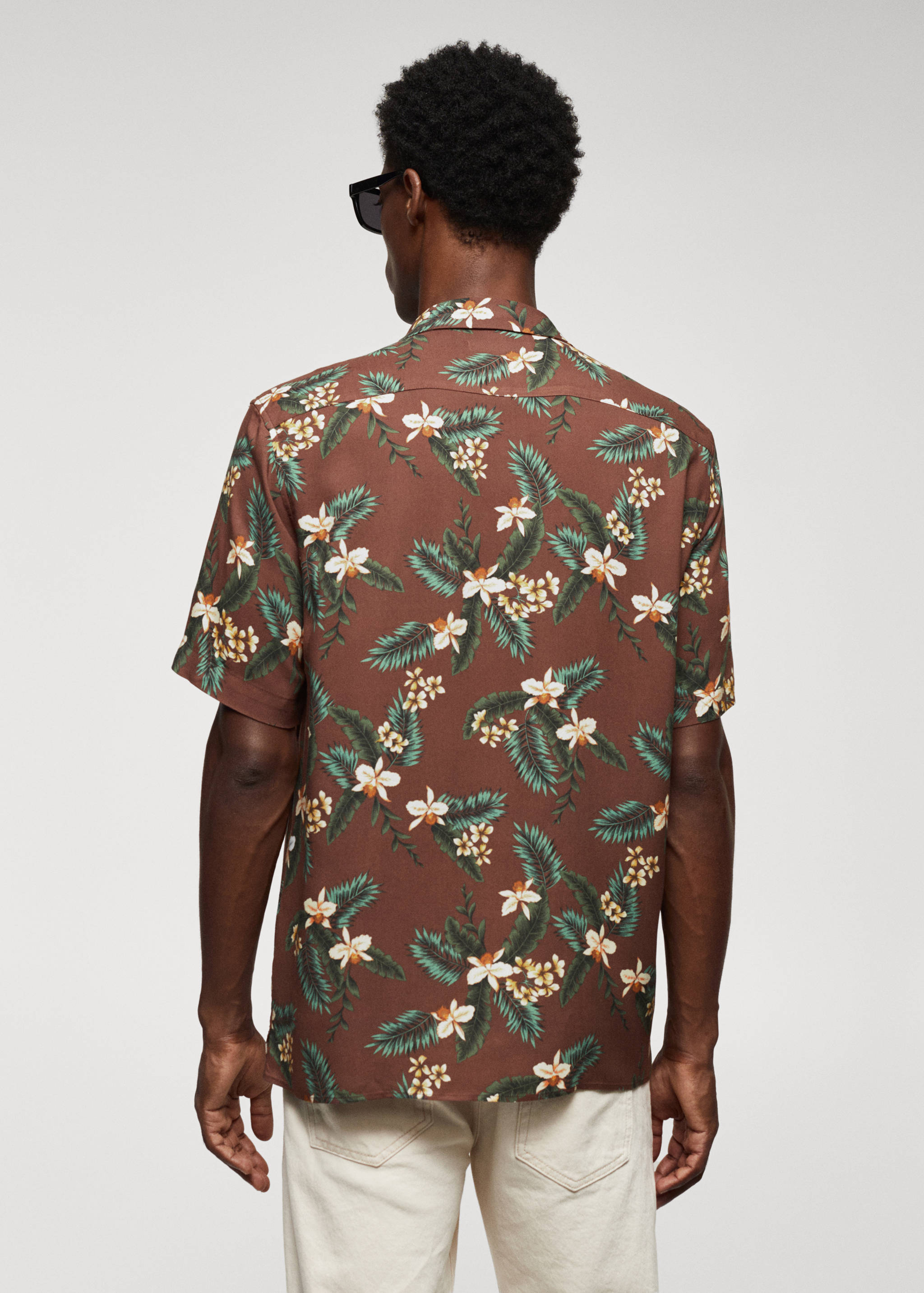 Regular-fit Hawaiian-print shirt - Reverse of the article