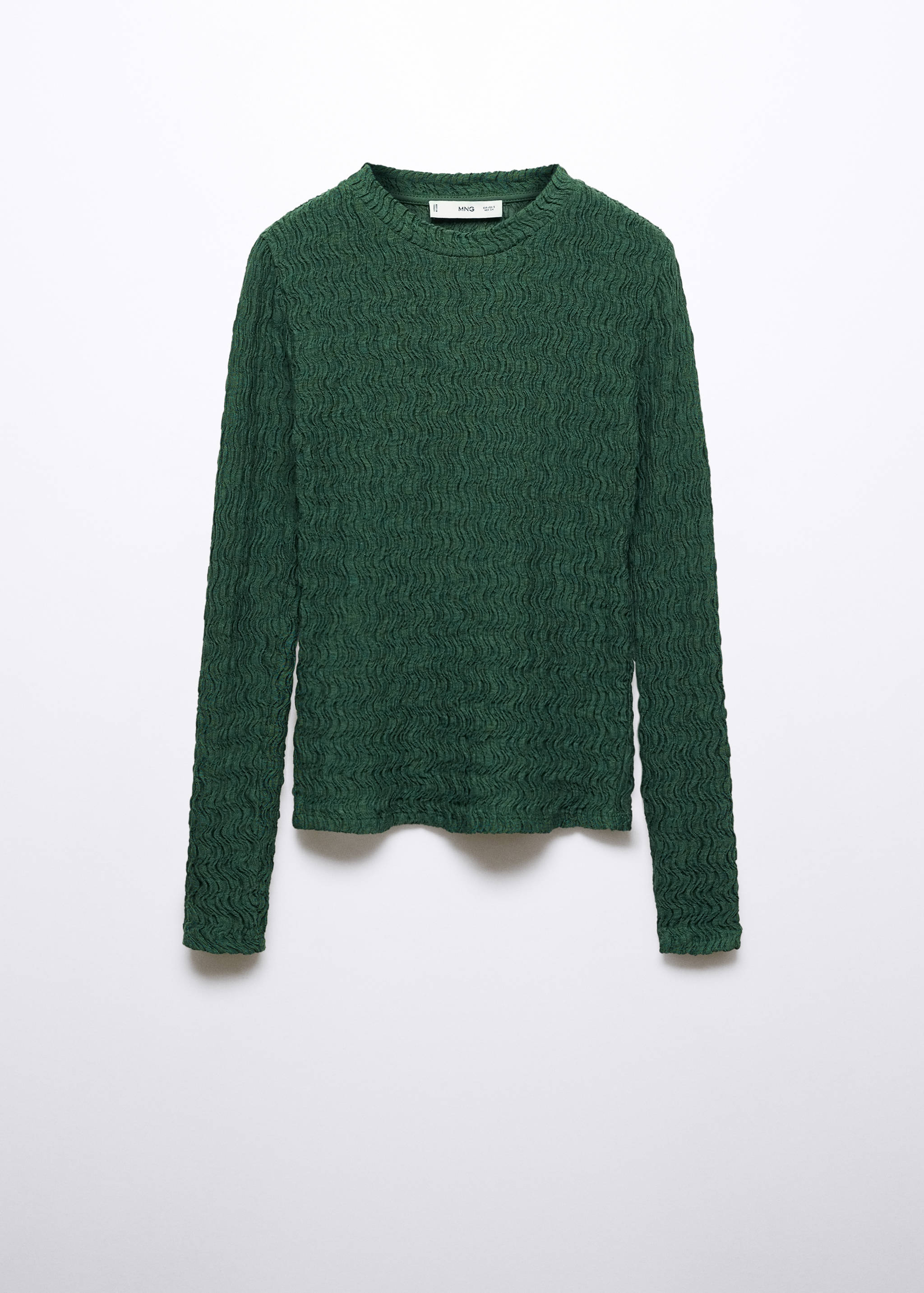 Gathered knitted t-shirt - Article without model