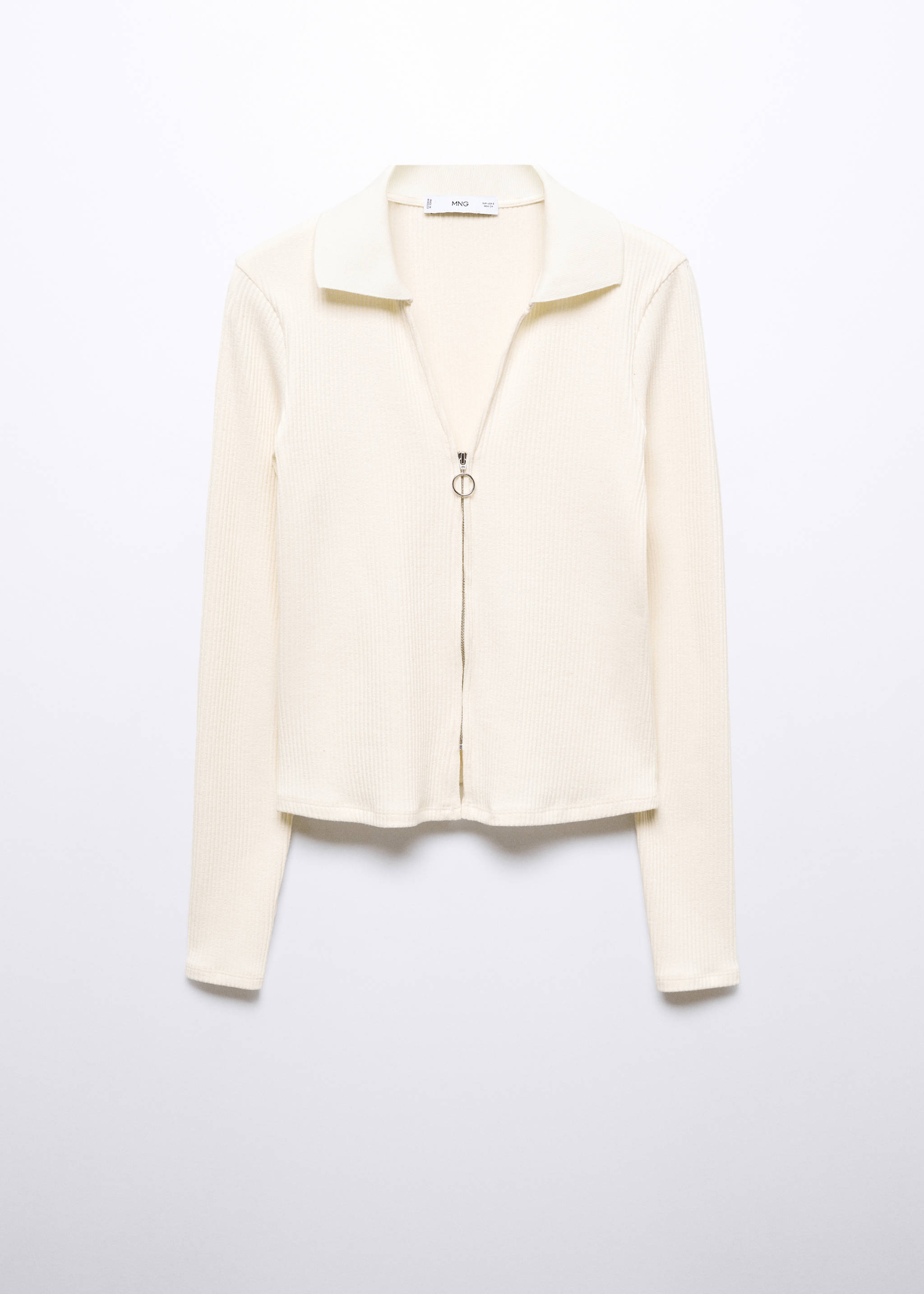 Pull-over col V fermeture Éclair - Article sans modèle