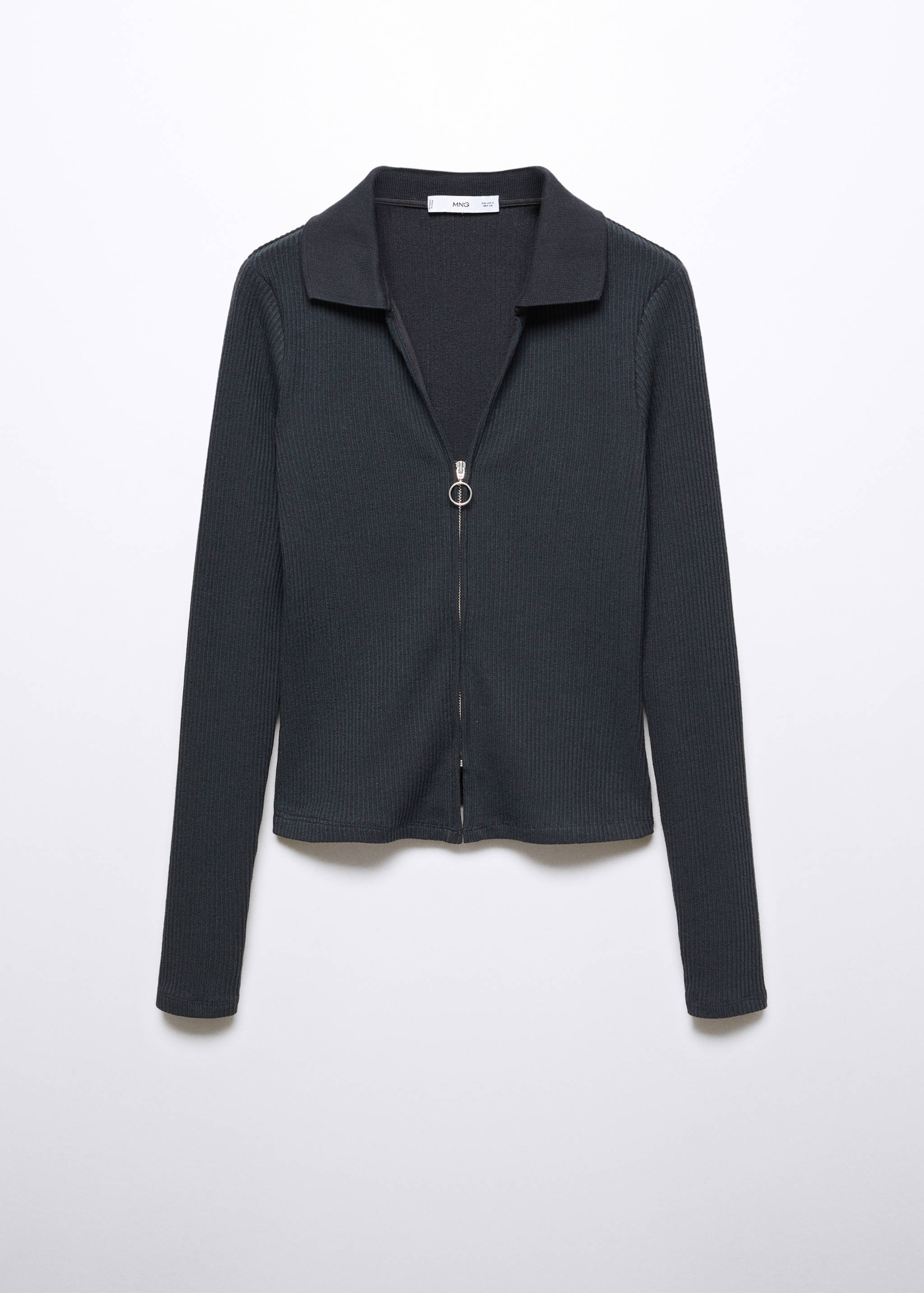 Pull-over col V fermeture Éclair - Article sans modèle