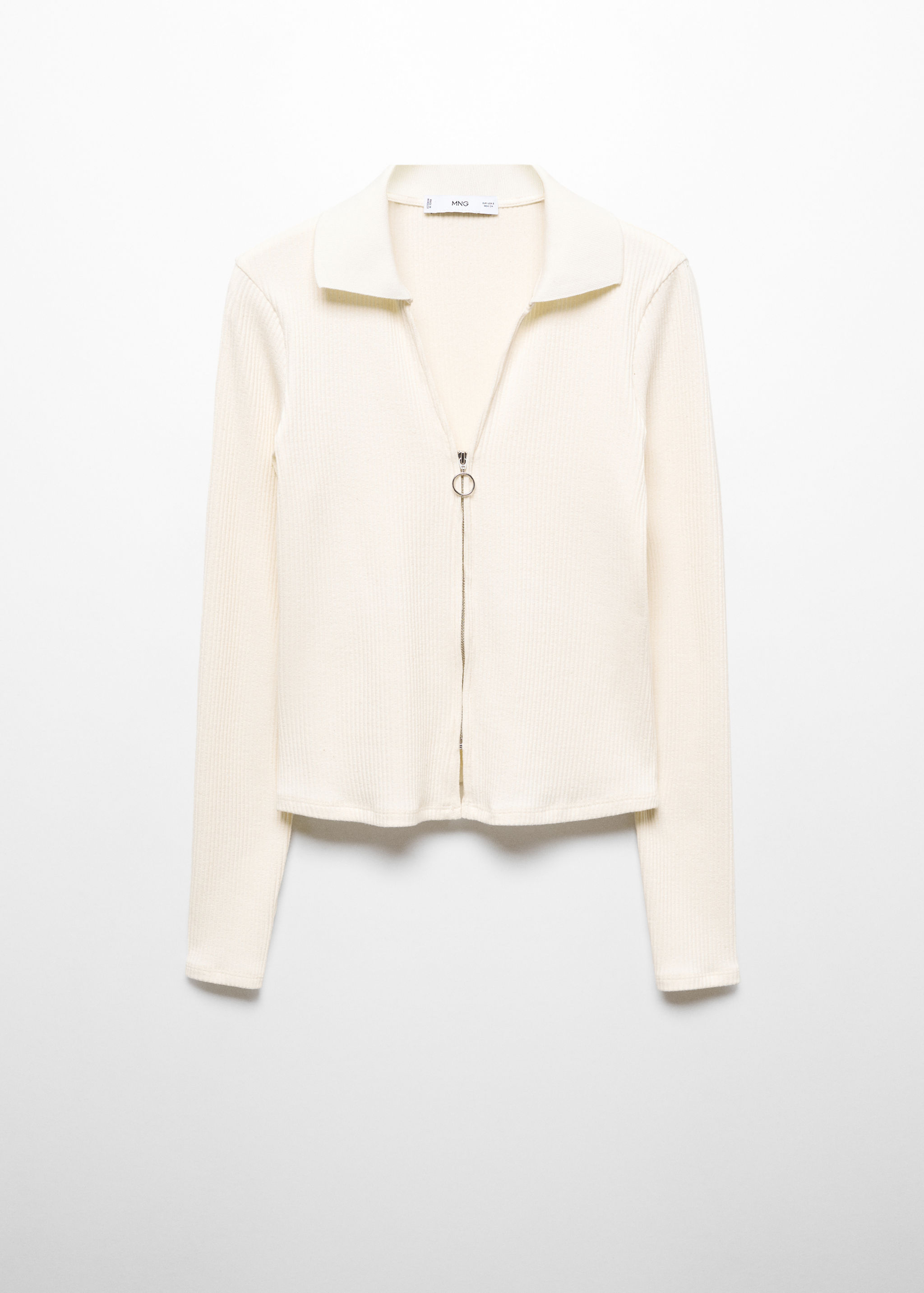 Pull-over col V fermeture Éclair - Article sans modèle