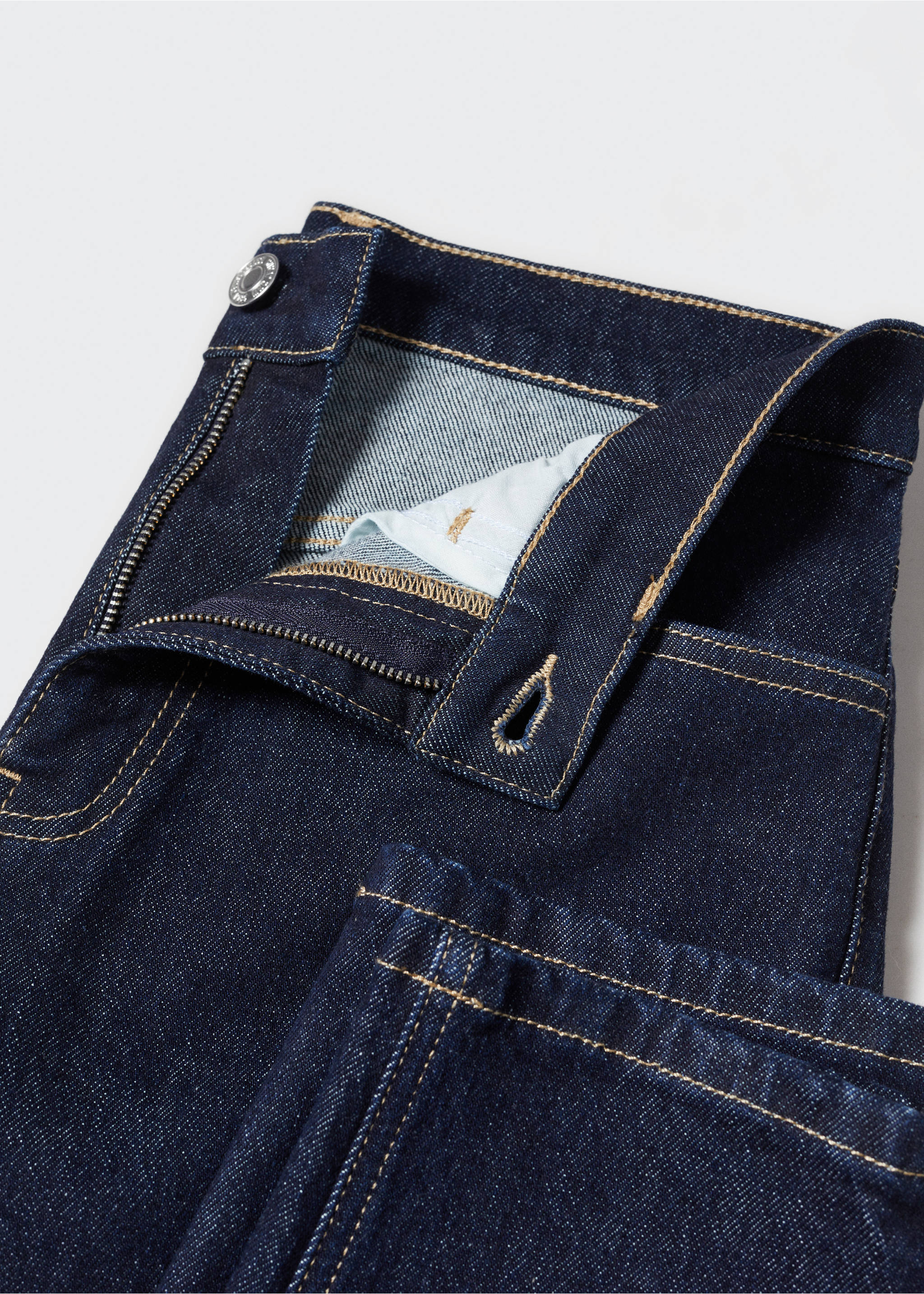 Newmom comfort high-rise jeans - Details of the article 8, Open Blue. Ref: 57025960-00.