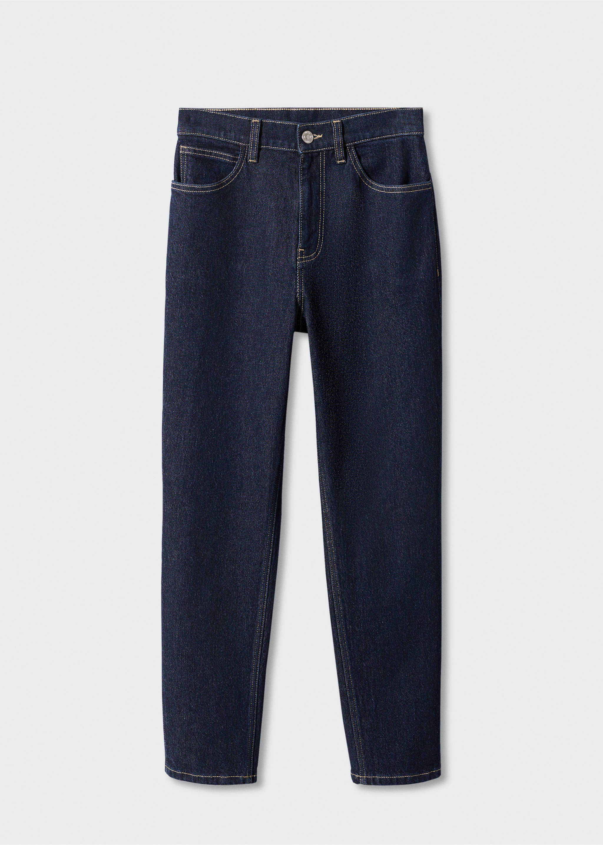 Newmom comfort high-rise jeans - Article without model, Open Blue. Ref: 57025960-00.