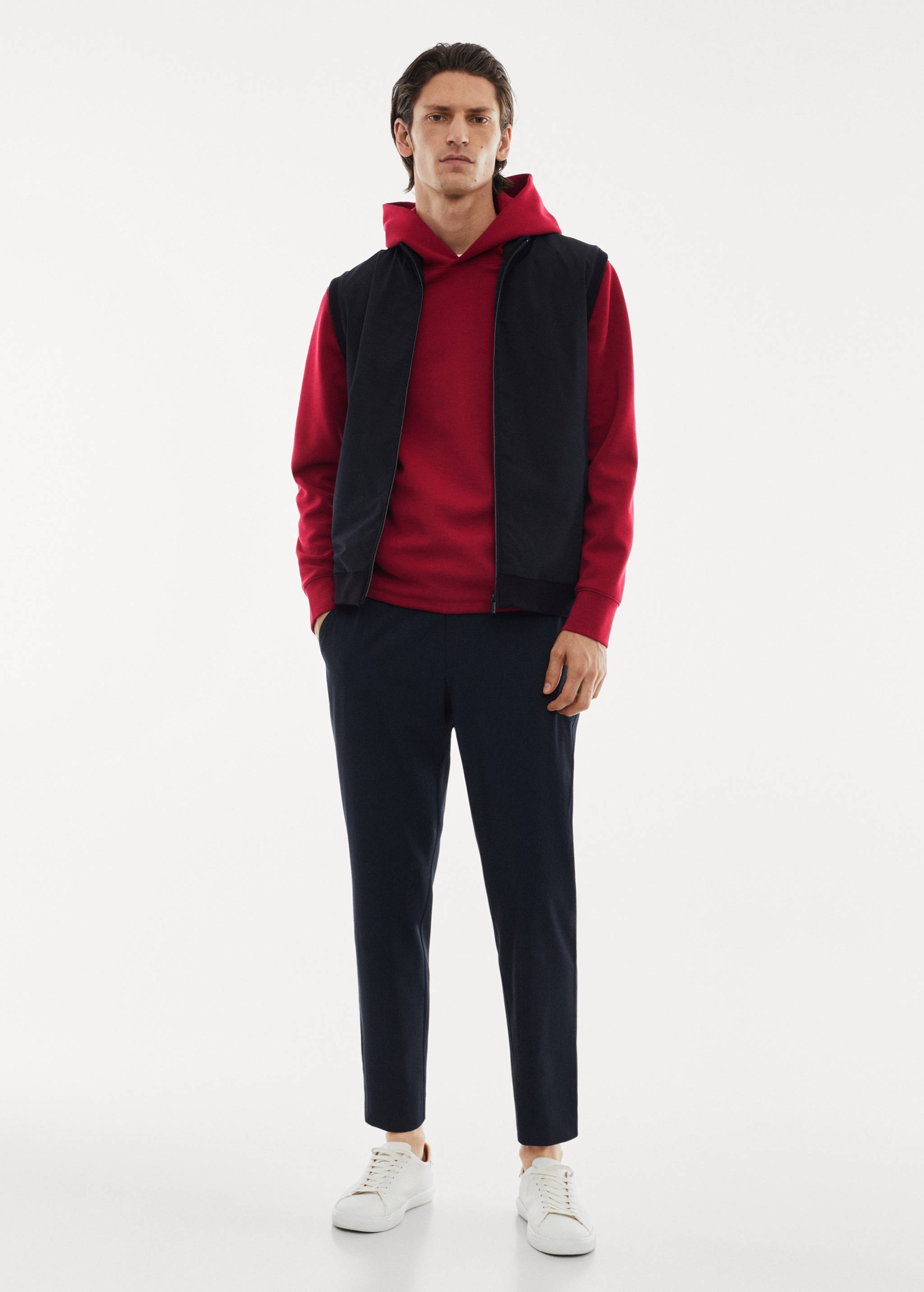 Sweat-shirt capuche respirant - Plan général