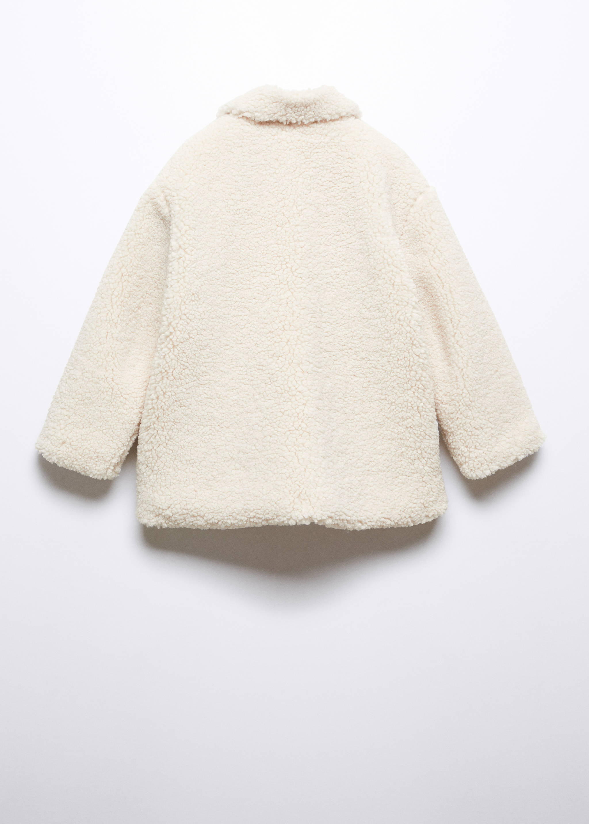 Shearling-effect coat - Reverse of the article