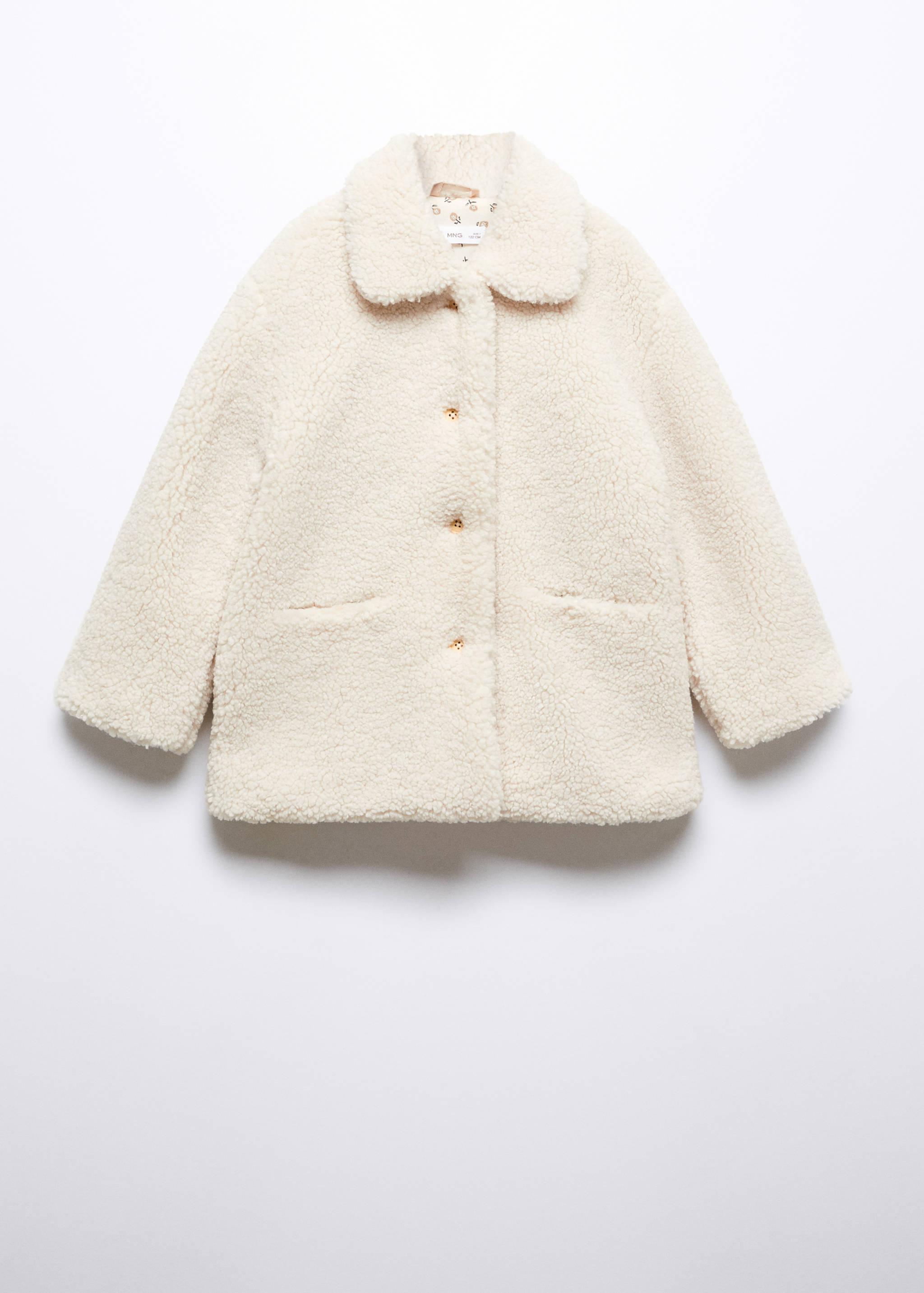 Shearling-effect coat - Article without model