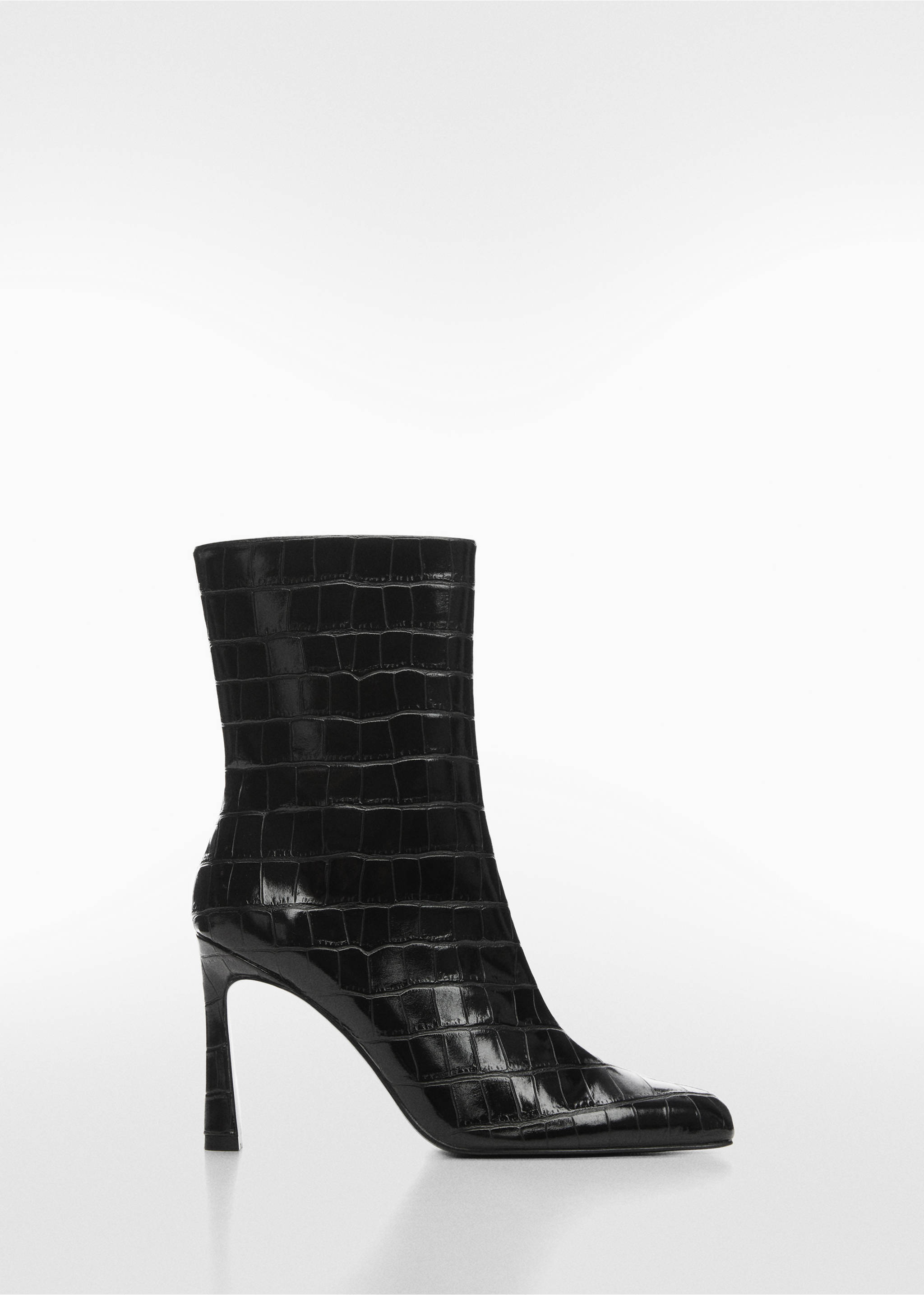 Coco leather-effect heeled ankle boots - Article without model, Black. Ref: 57025975-00.