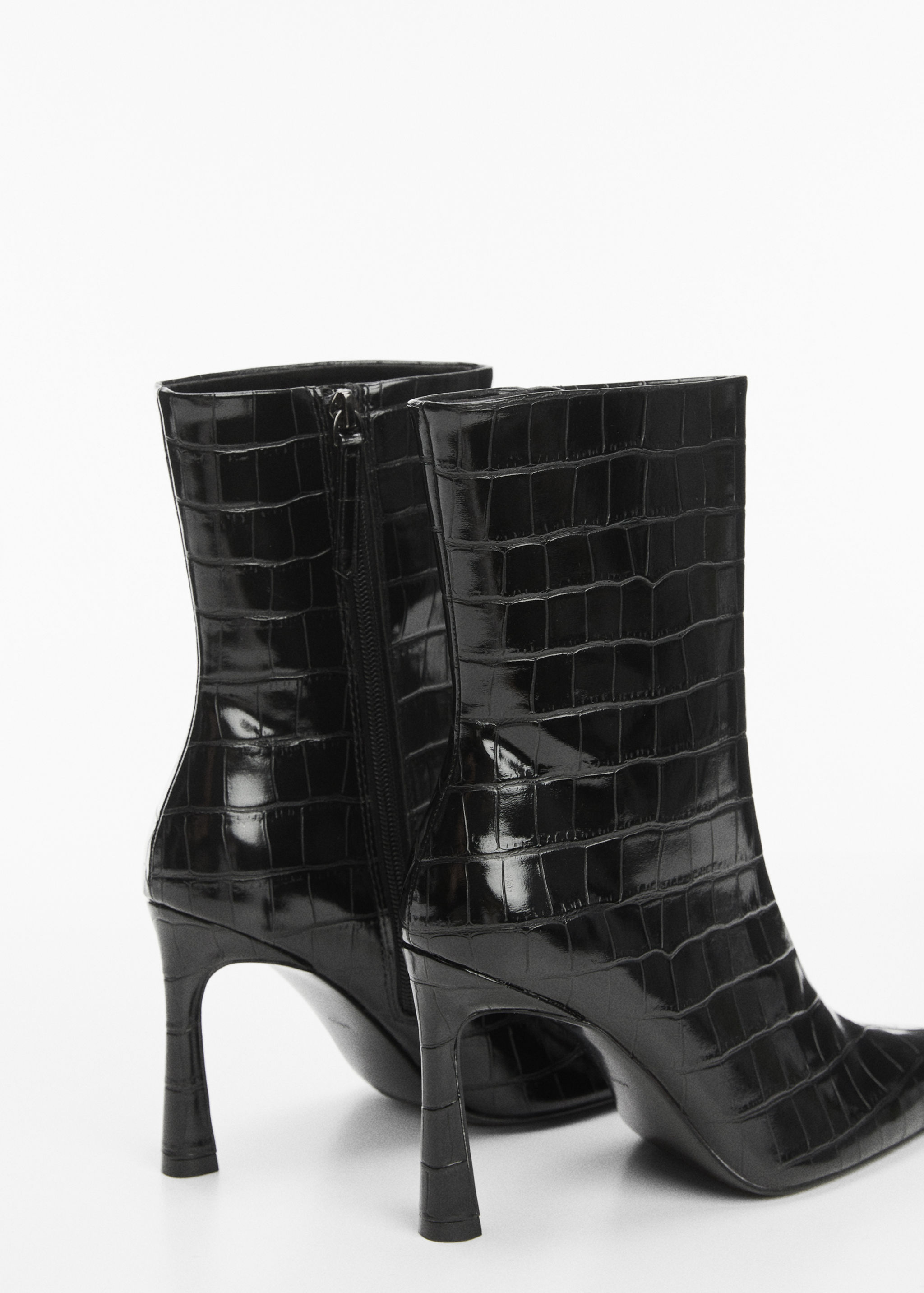 Coco leather-effect heeled ankle boots - Details of the article 1