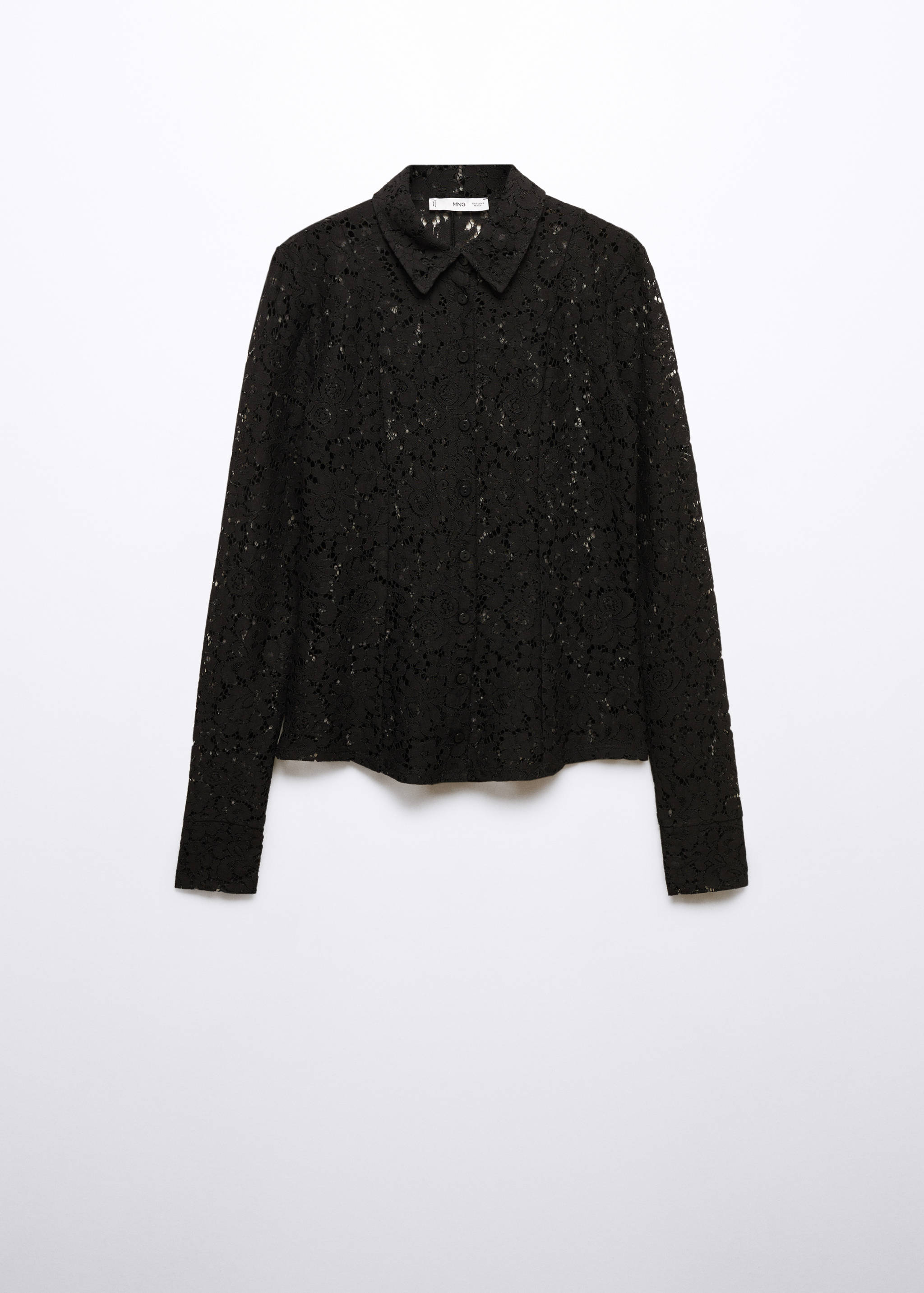 Lace shirt with buttons - Article without model