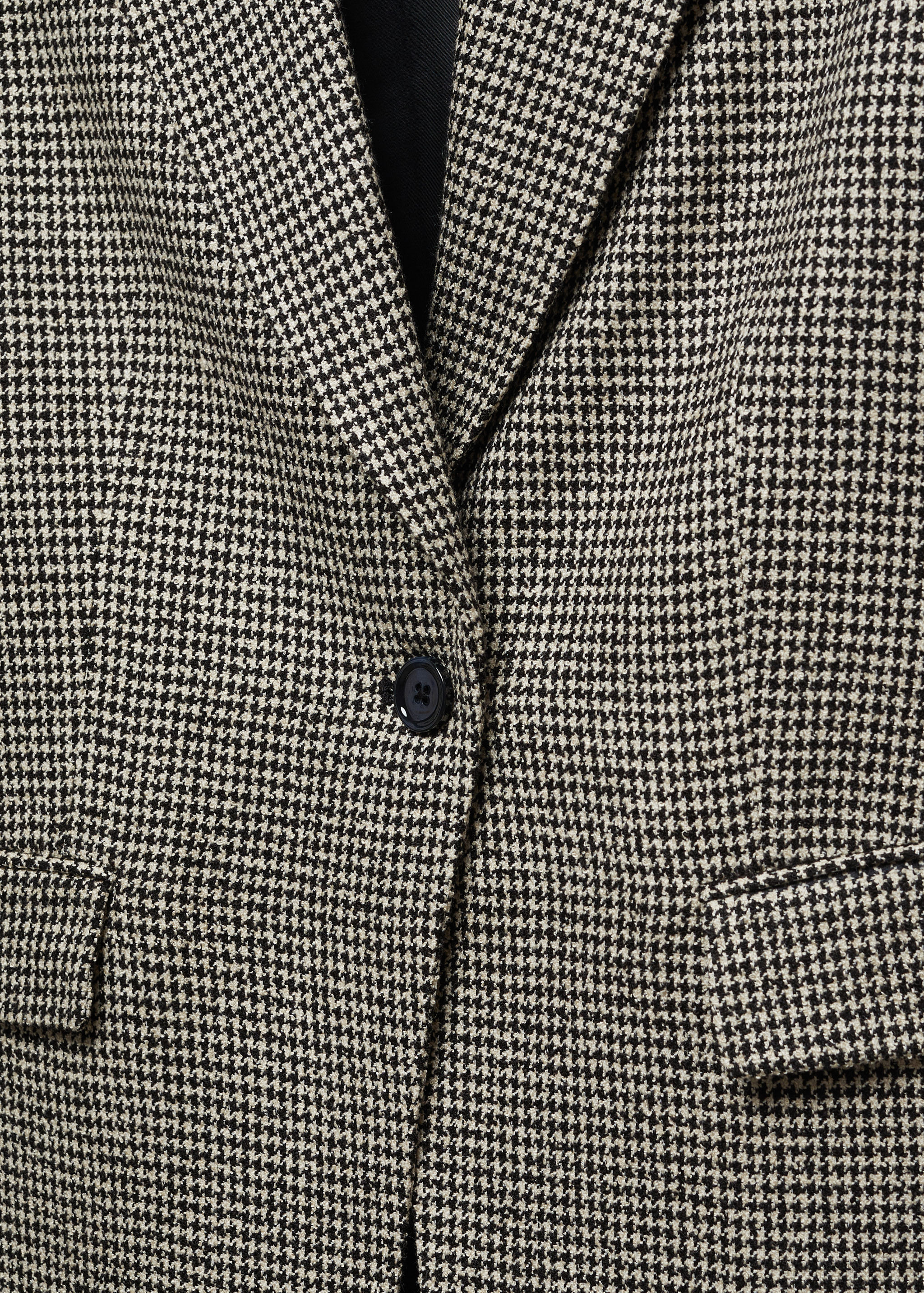 Lapels Houndstooth suit blazer - Details of the article 8