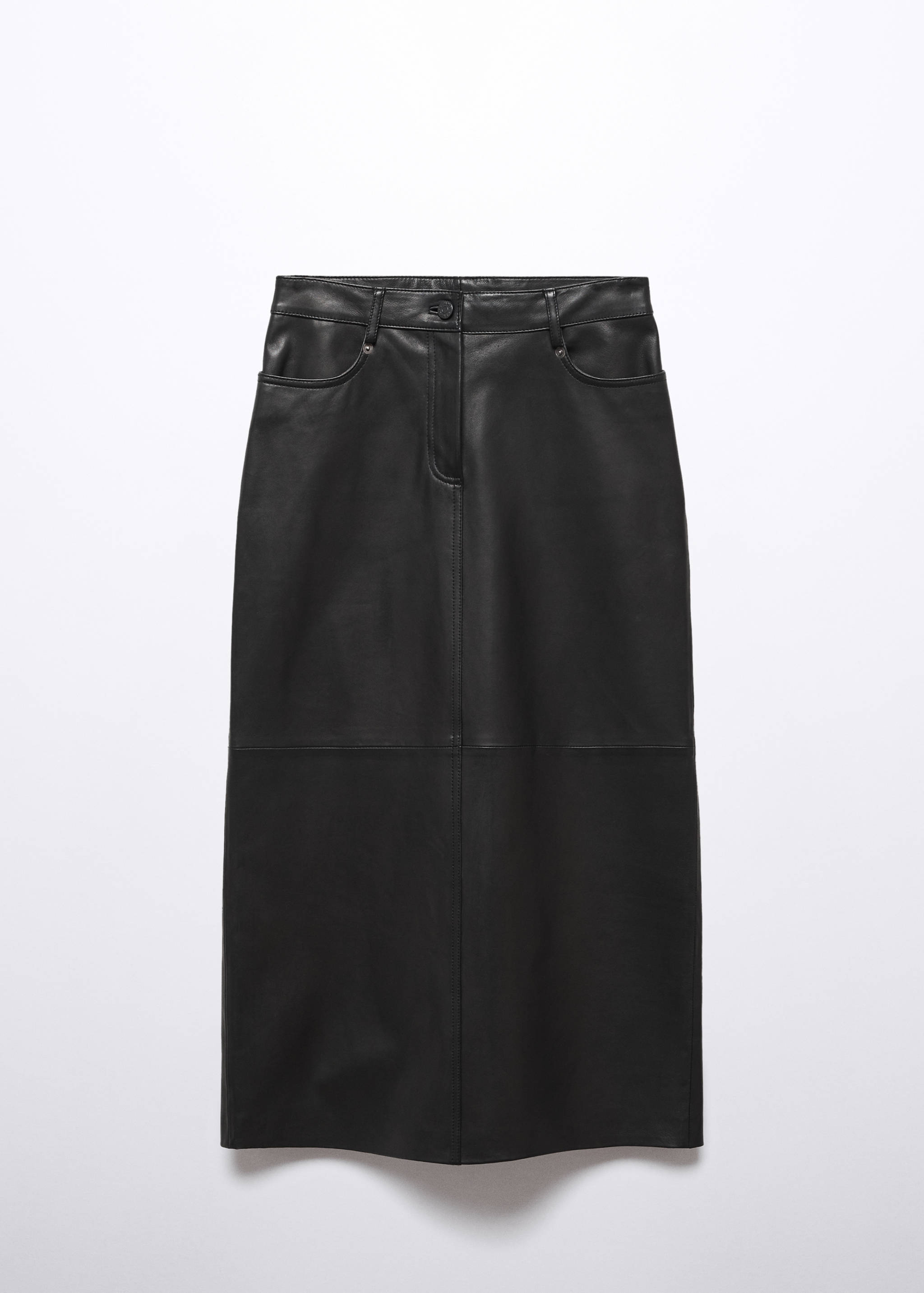 Kožená pouzdrová sukně - Zboží bez modelu