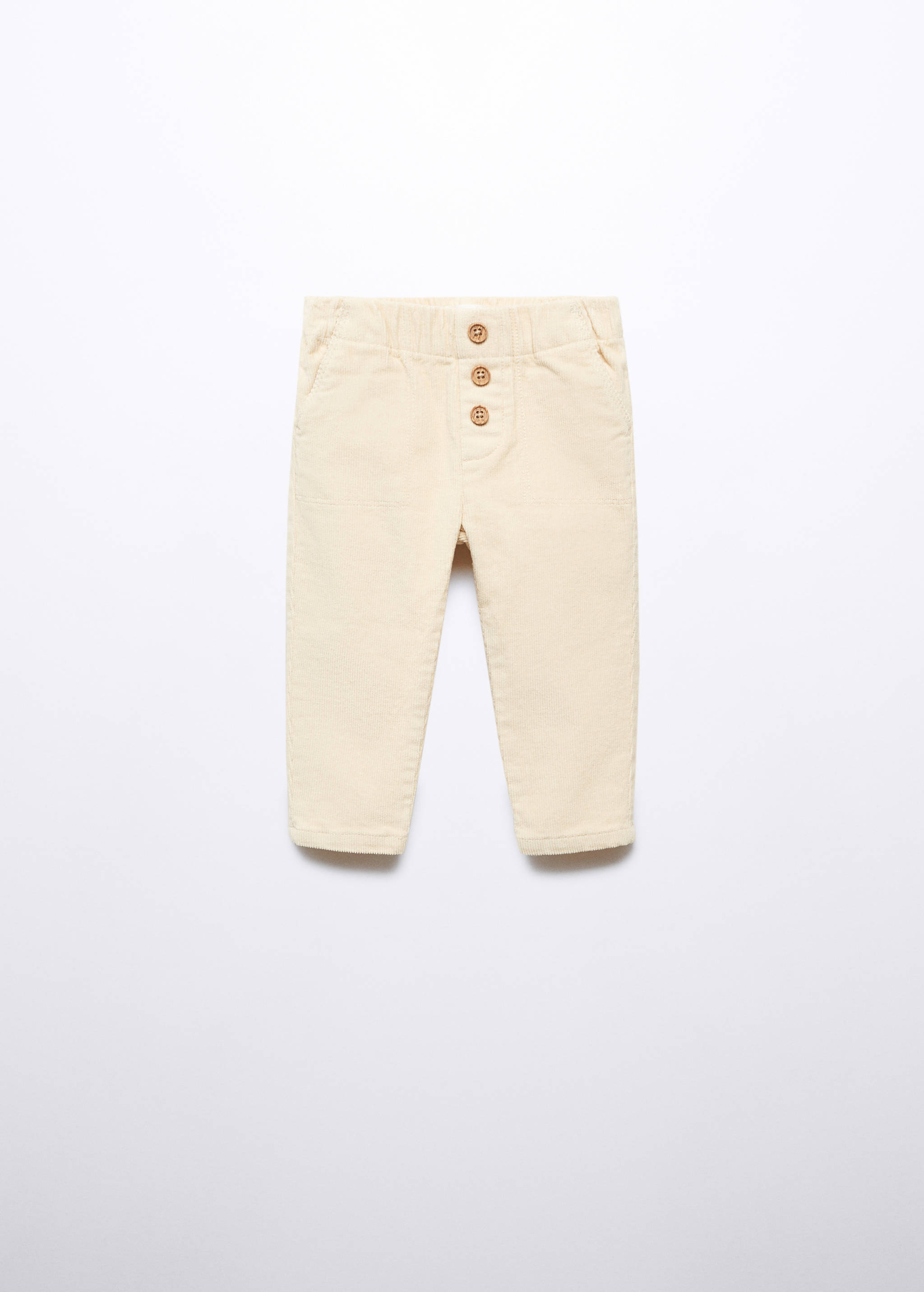 Buttoned corduroy trousers - Article without model