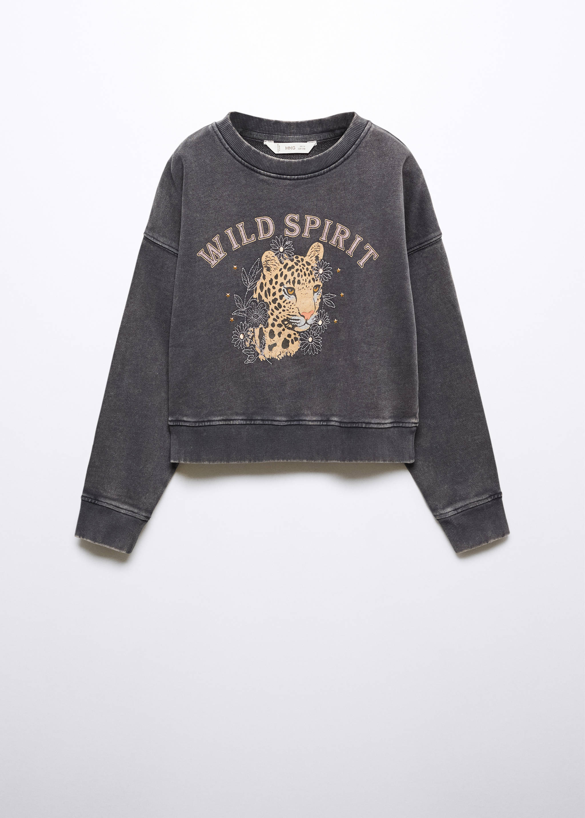 Printed cotton sweatshirt - Article without model