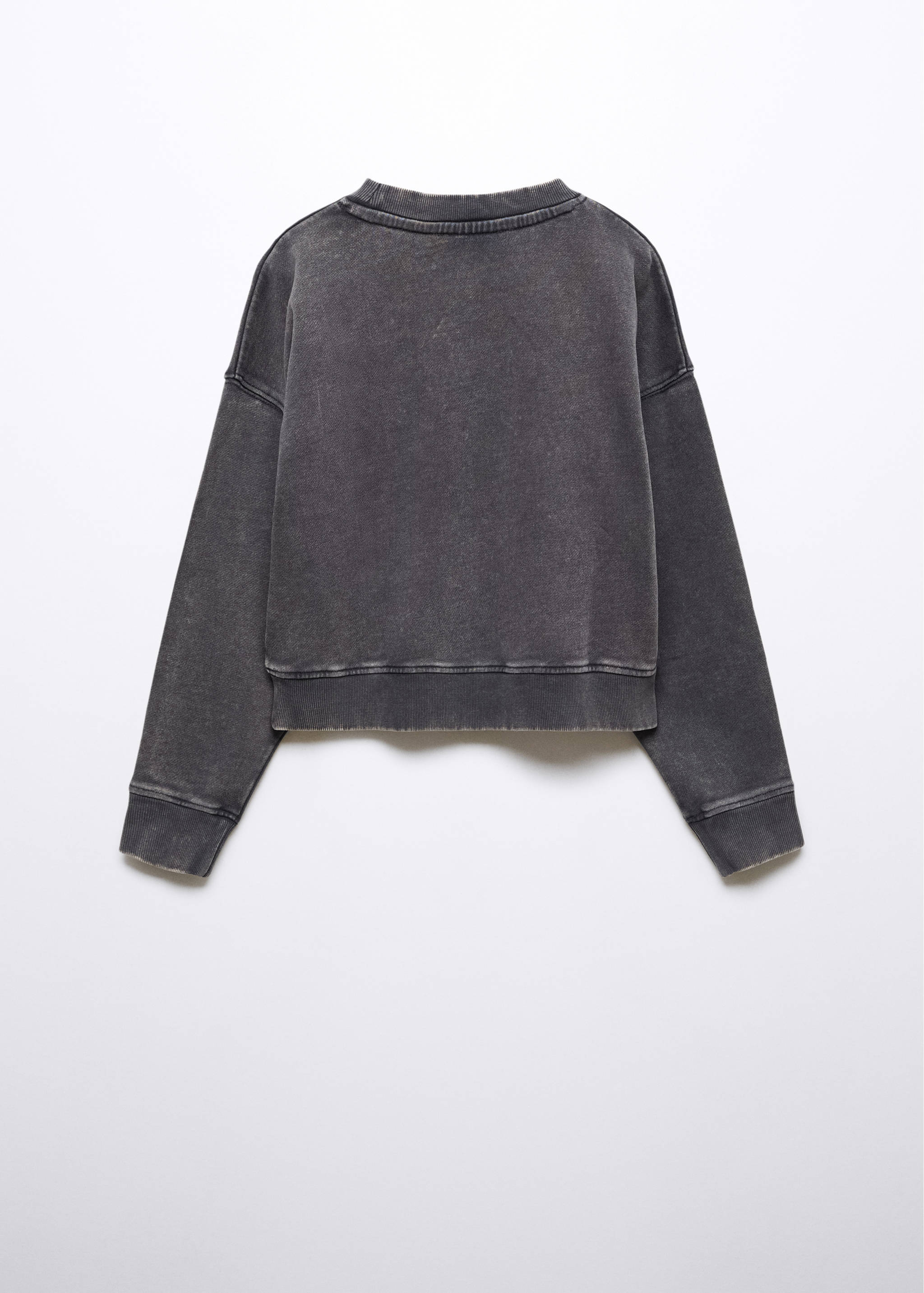 Printed cotton sweatshirt - Reverse of the article