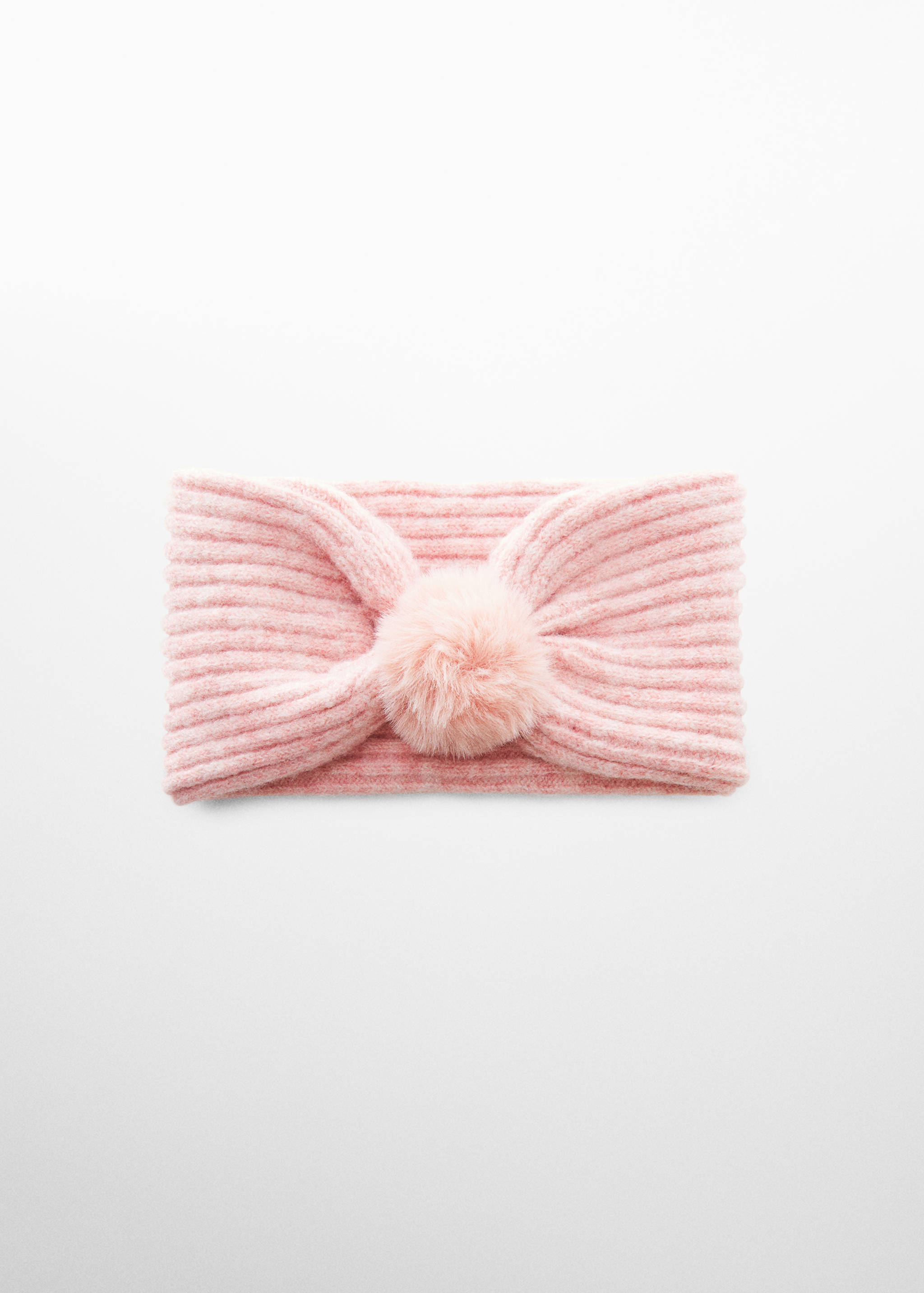 Pompom knit scarf - Article without model