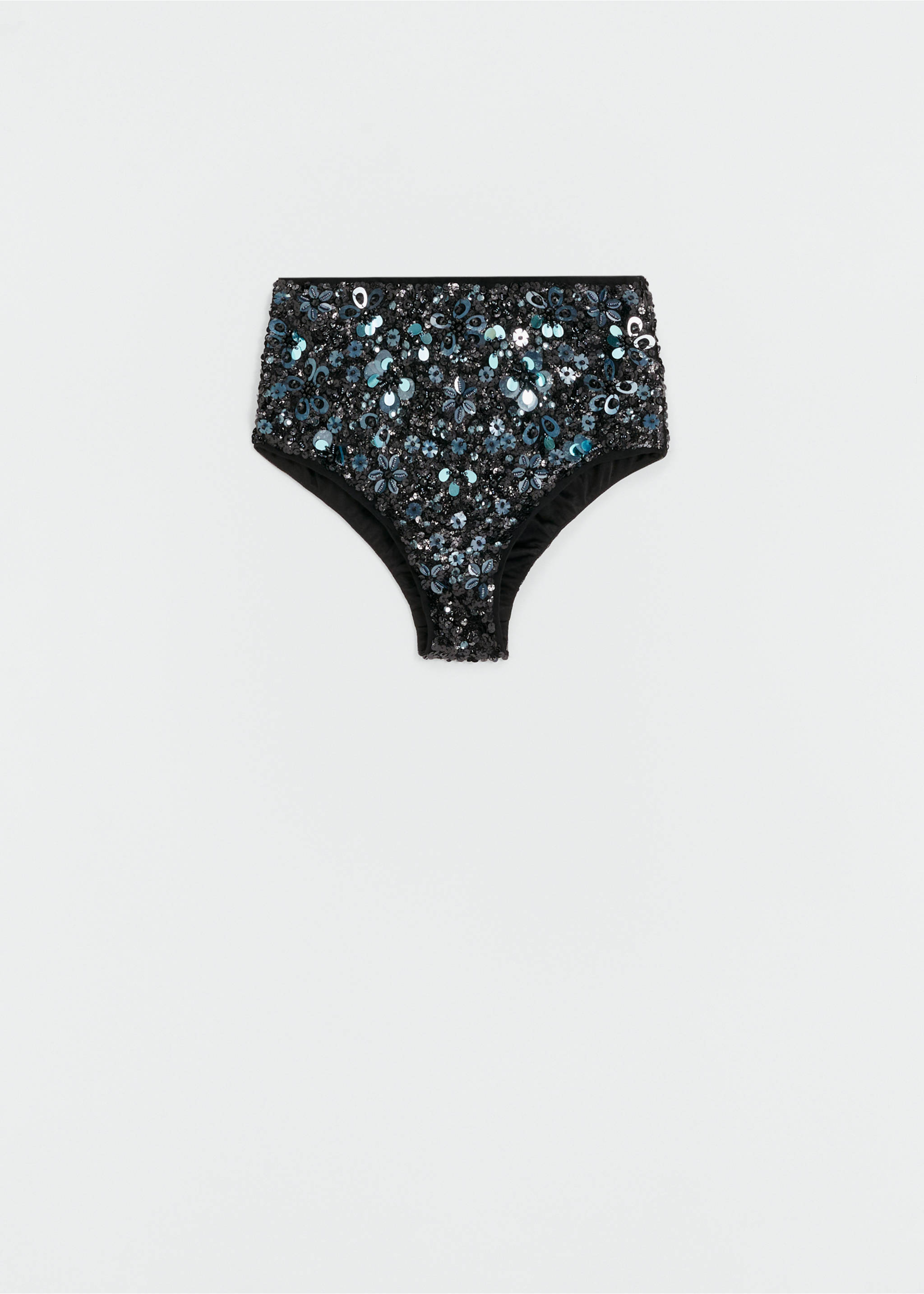 Beaded embroidered shorts - Article without model, Black. Ref: 57026018-00.