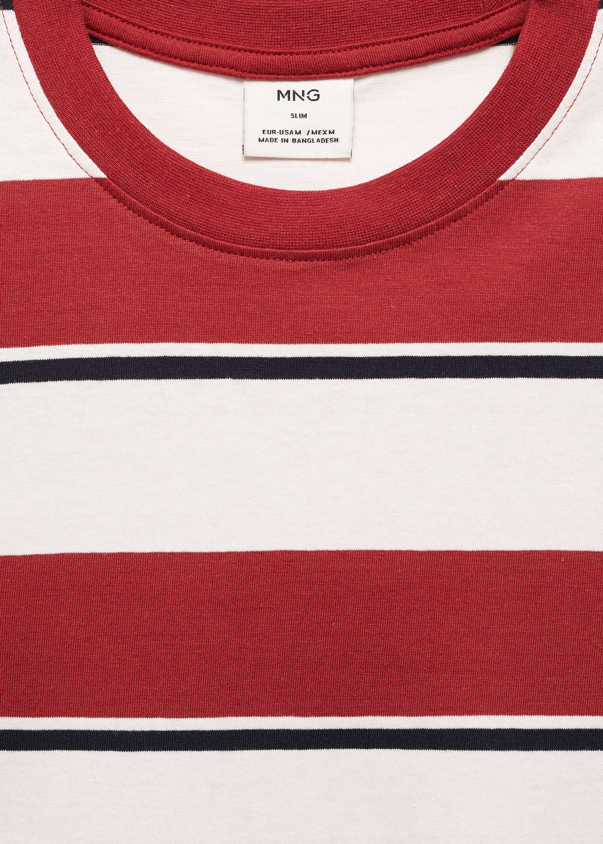Gestreiftes T-Shirt aus 100 % Baumwolle - Detail des Artikels 8