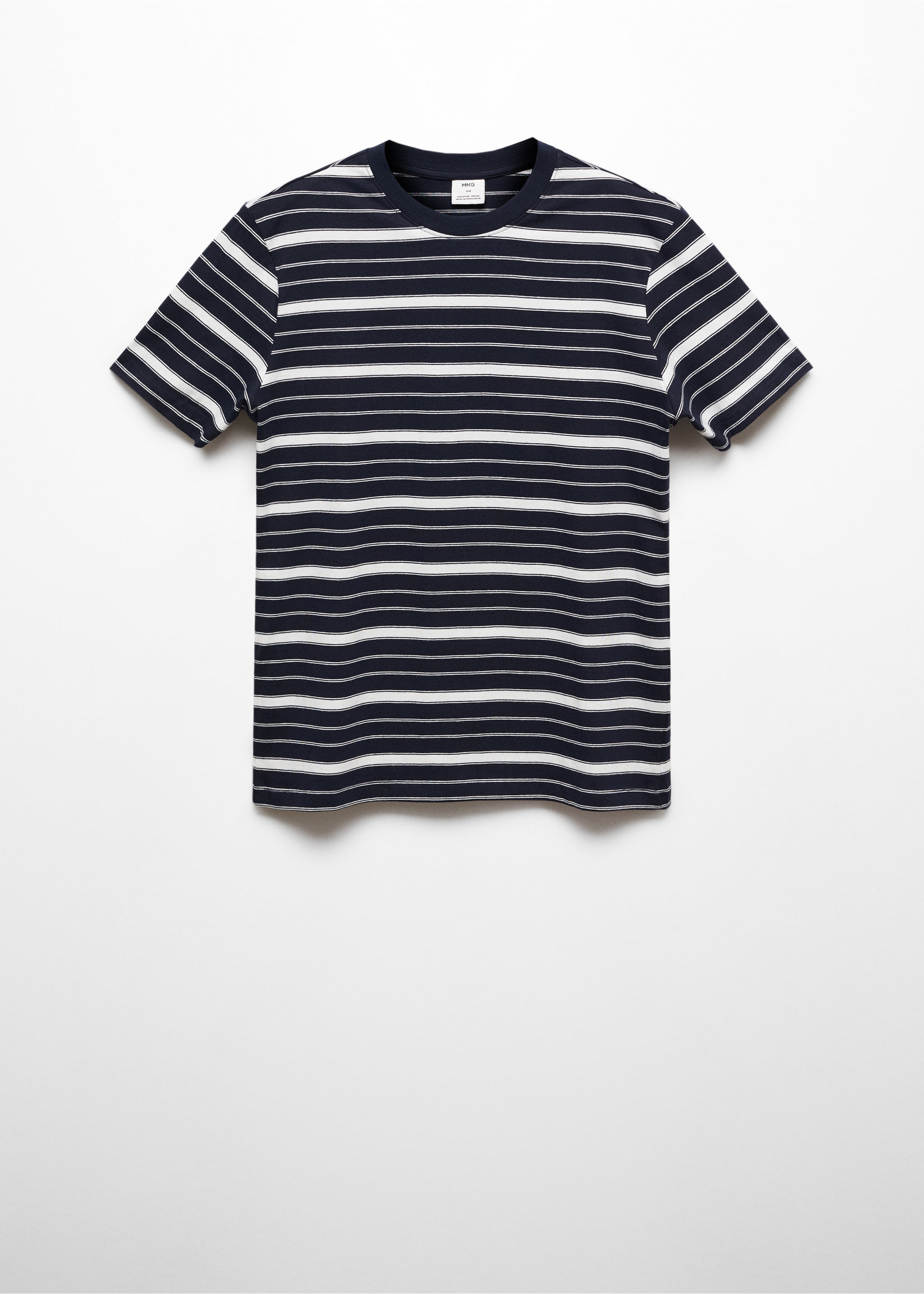 Striped 100% cotton t-shirt - Article without model