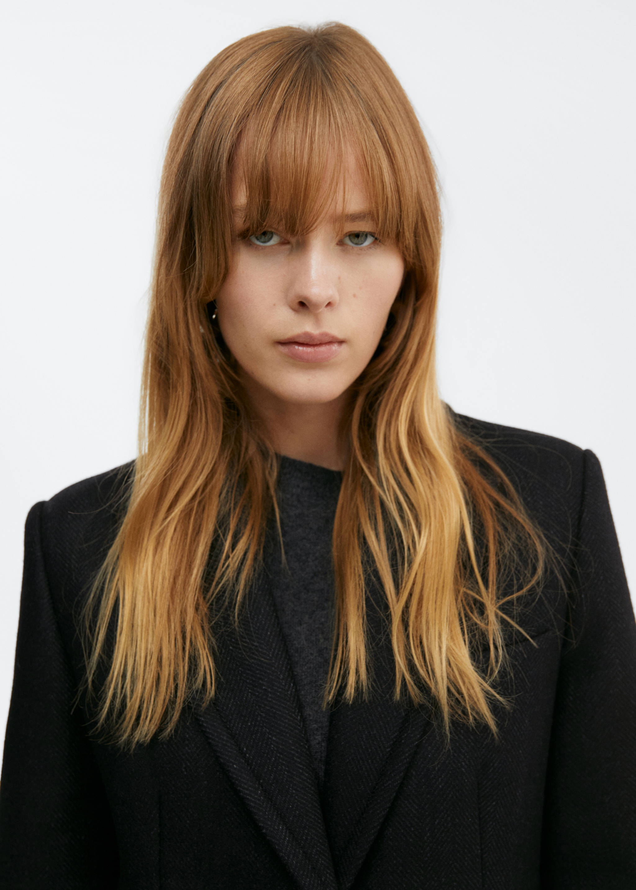 Texturierter Wollmantel mit Reverskragen - Detail des Artikels 1