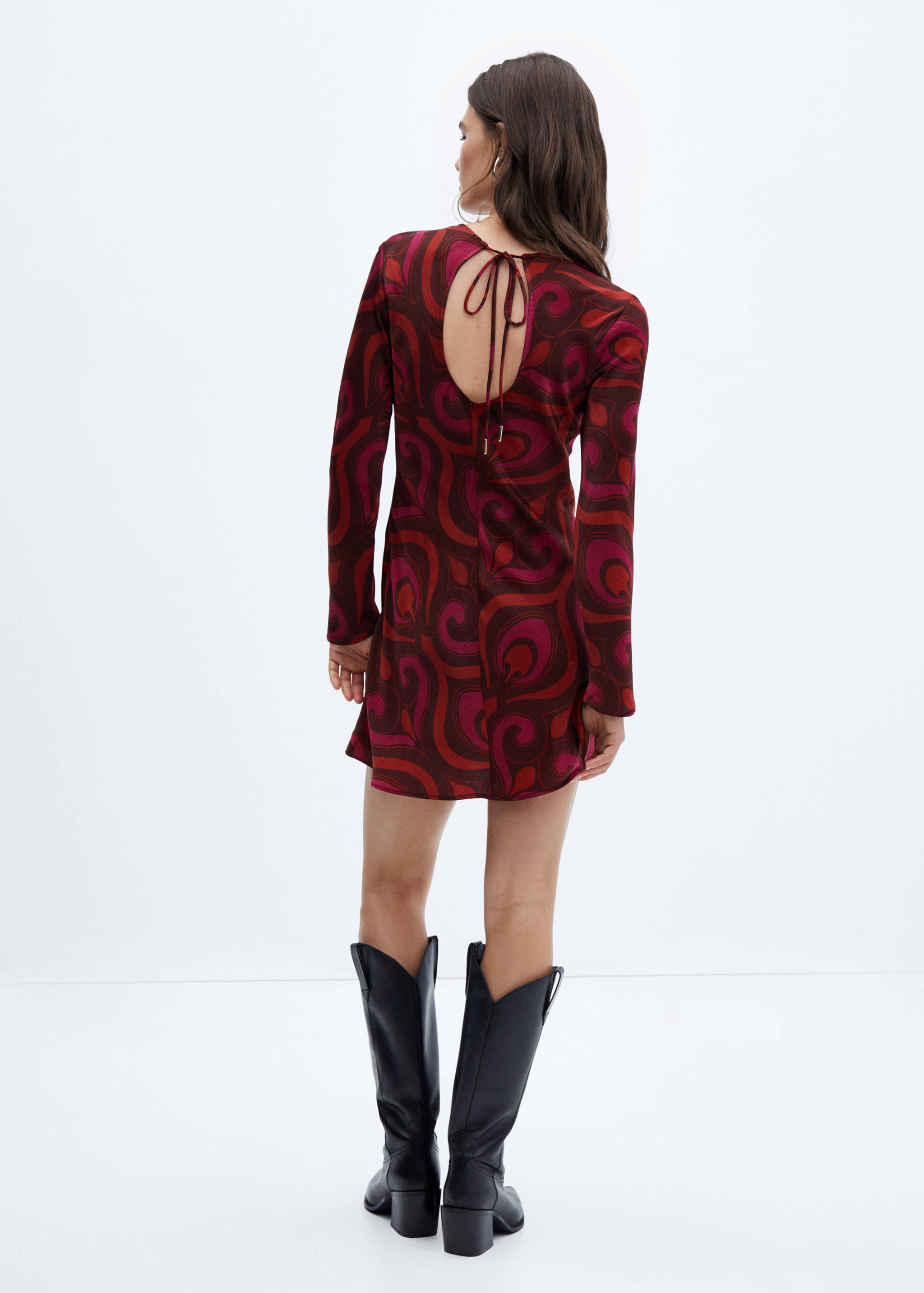 Kurzes Printkleid - Rückseite des Artikels