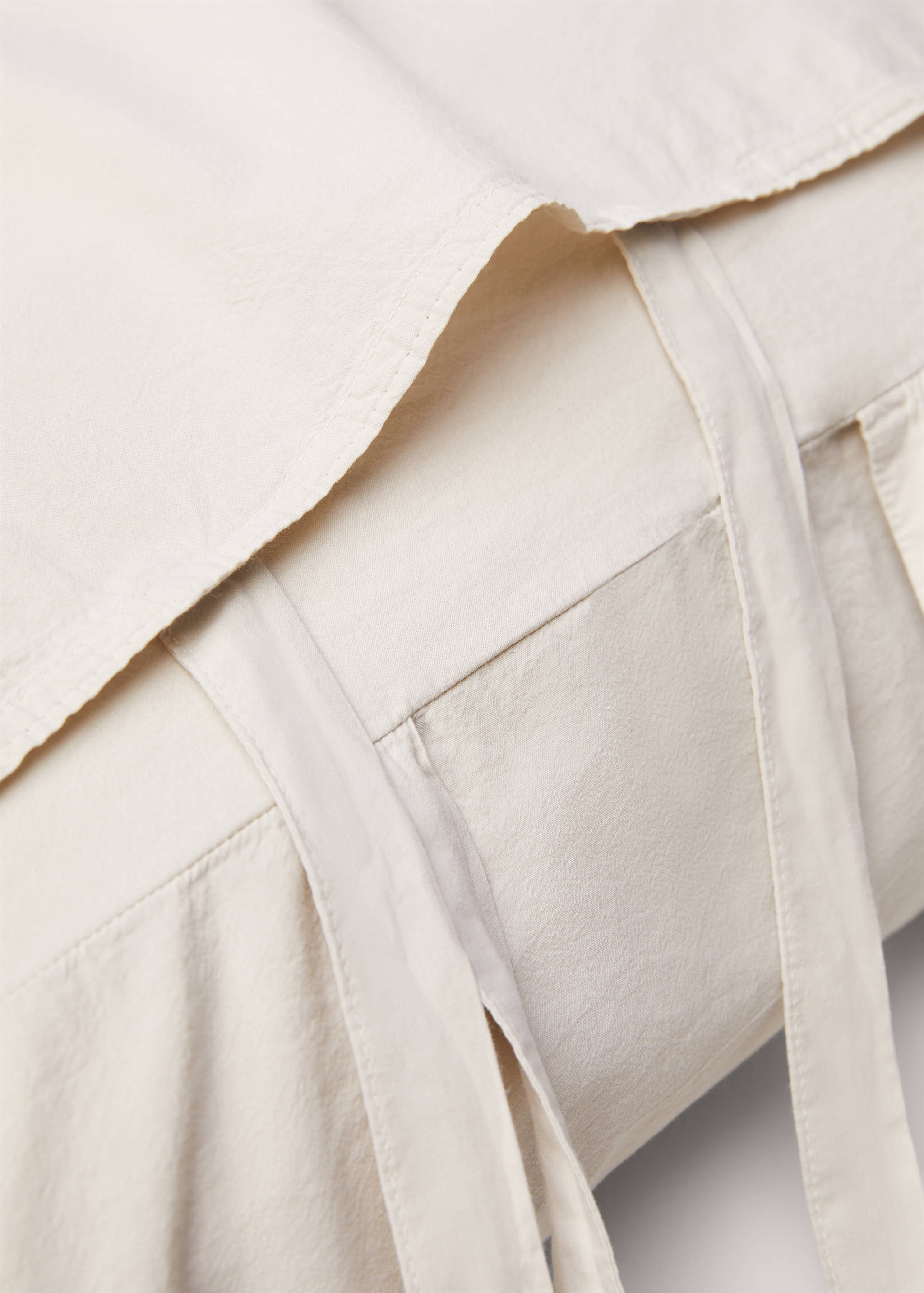 Washed cotton pillowcase 60x60cm - Details of the article 2