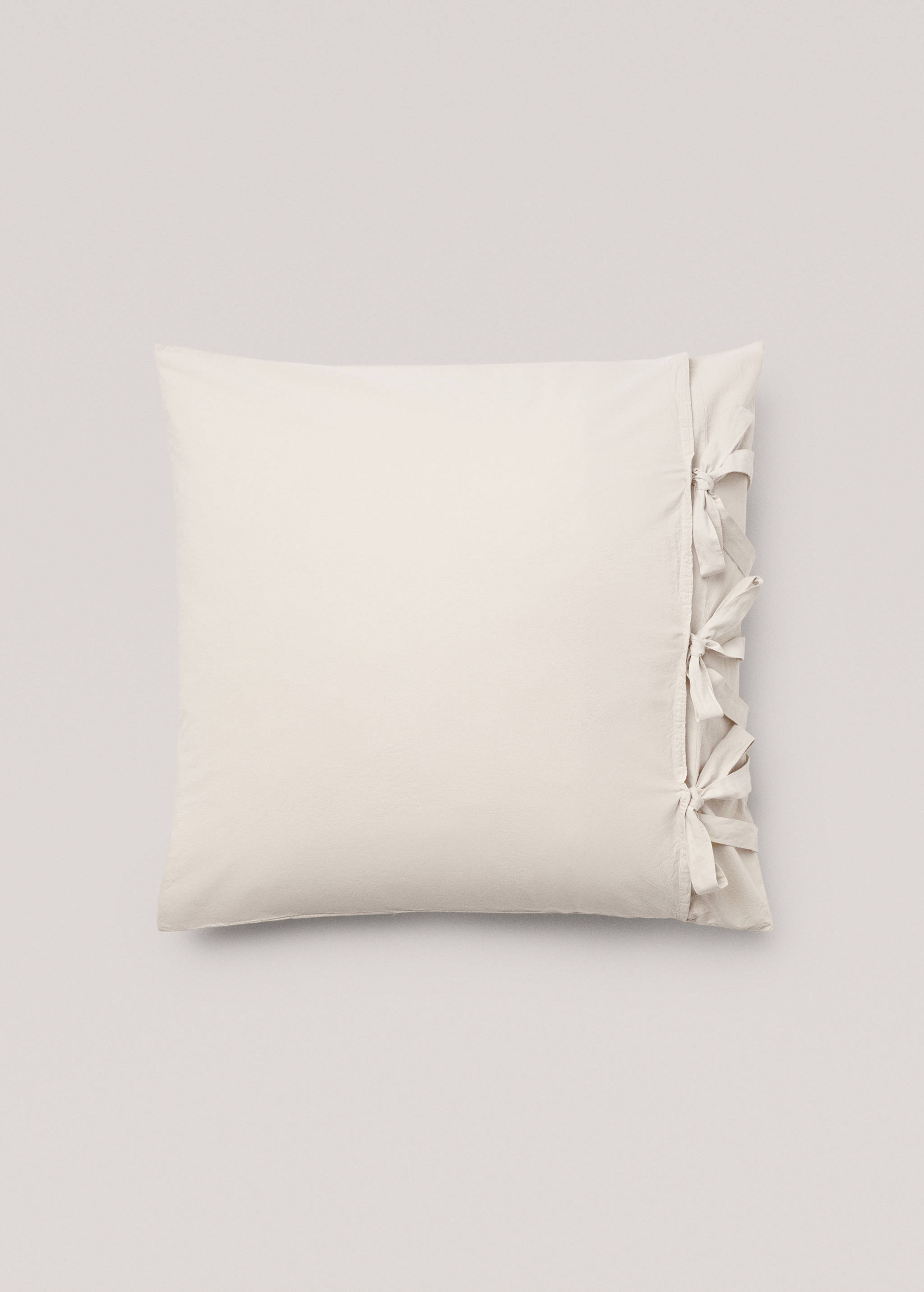 Washed cotton pillowcase 60x60cm - Details of the article 3