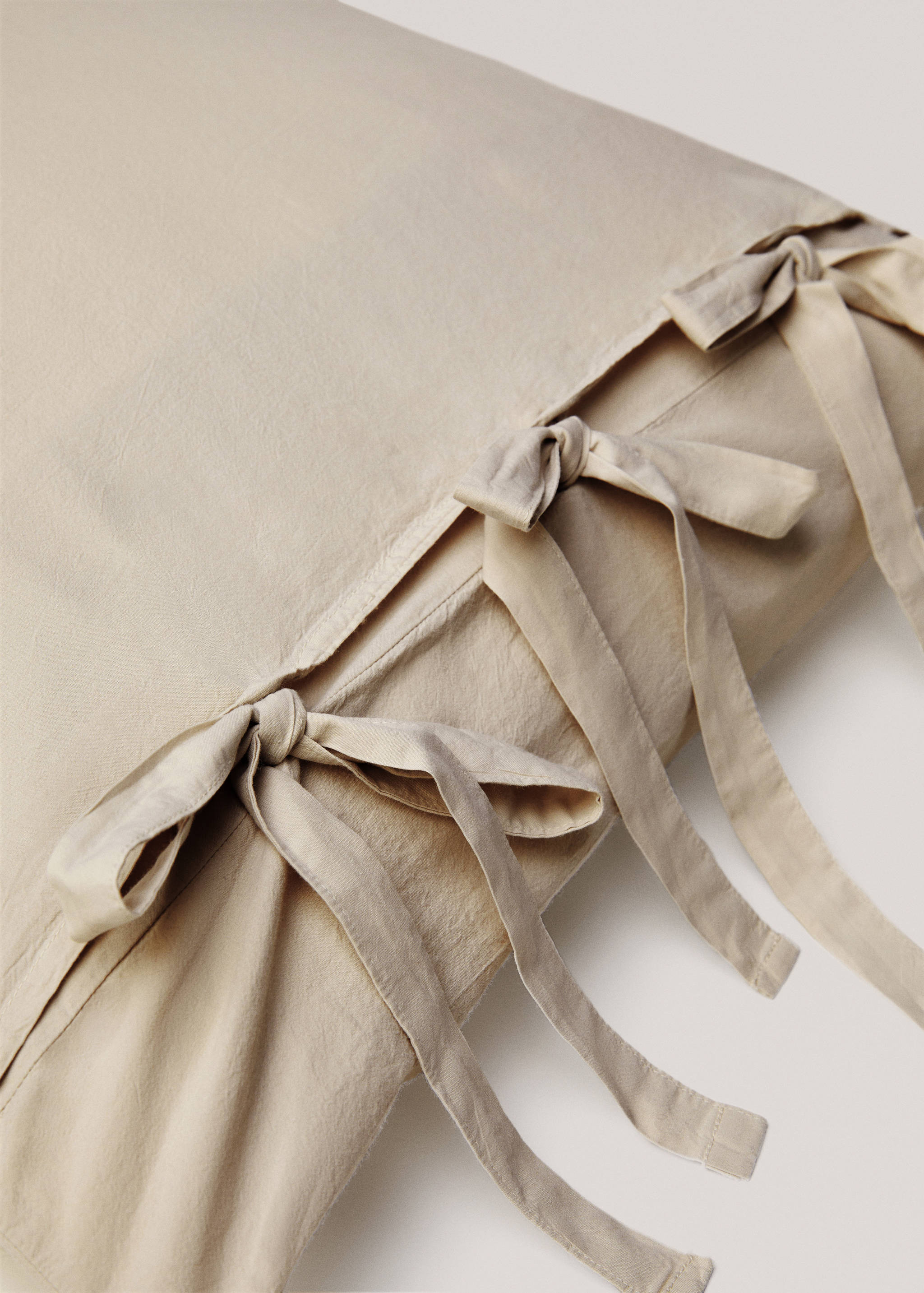 Washed cotton pillowcase 60x60cm - Details of the article 1