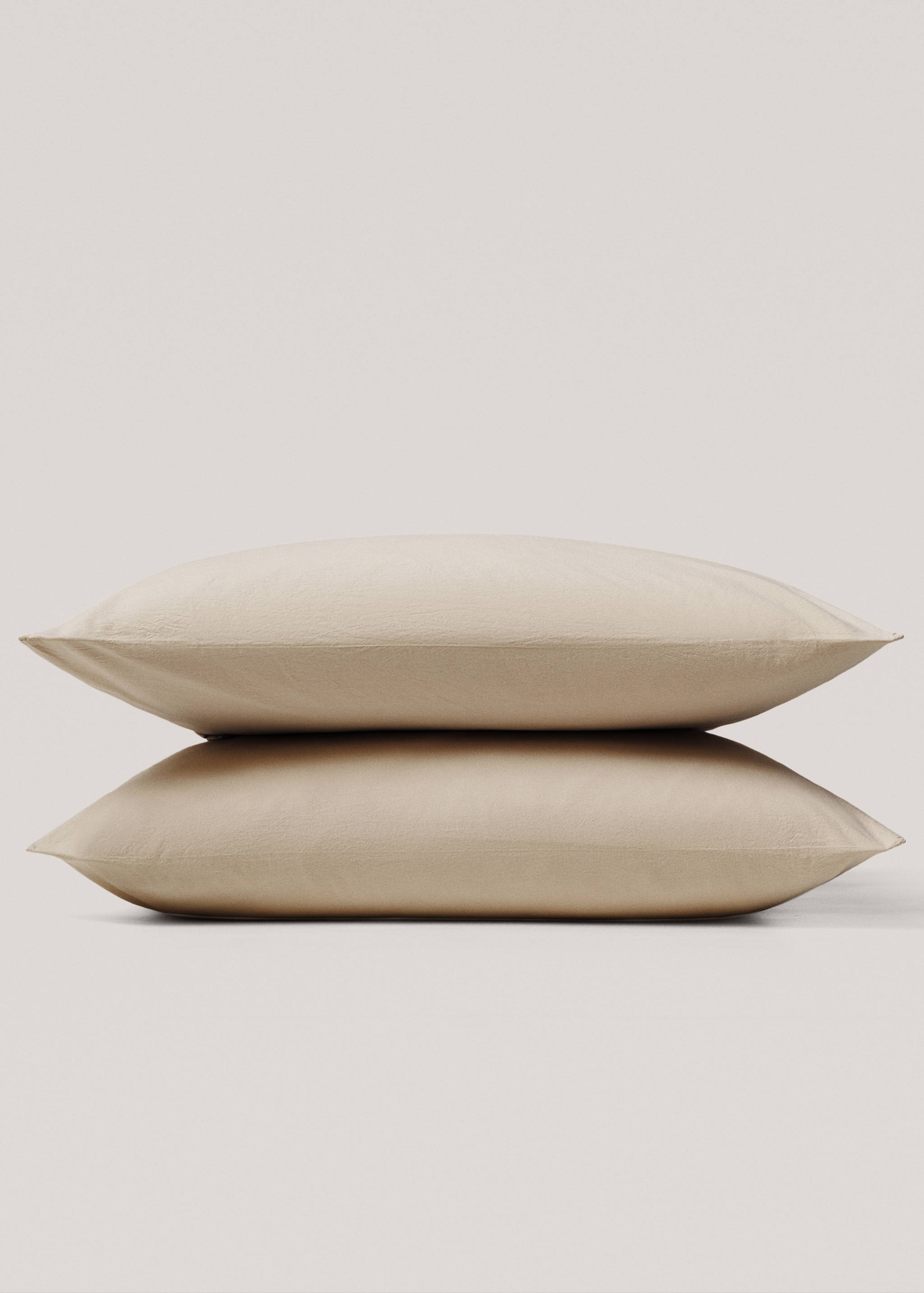 Washed cotton pillowcase 60x60cm - Details of the article 4